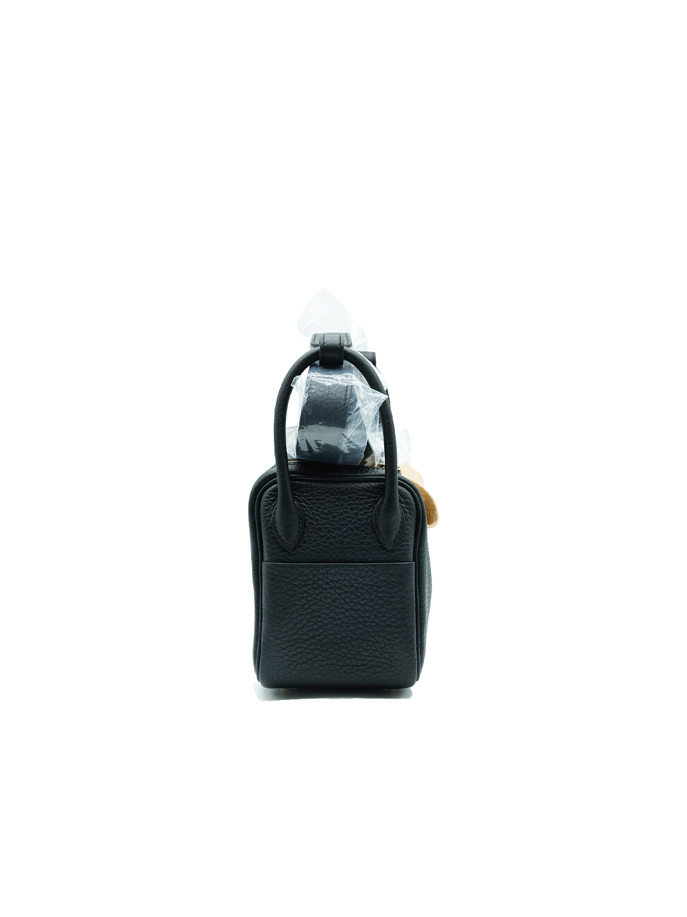 NEW HERMÈS MINI LINDY TAURILLON CLEMENCE BLACK GHW