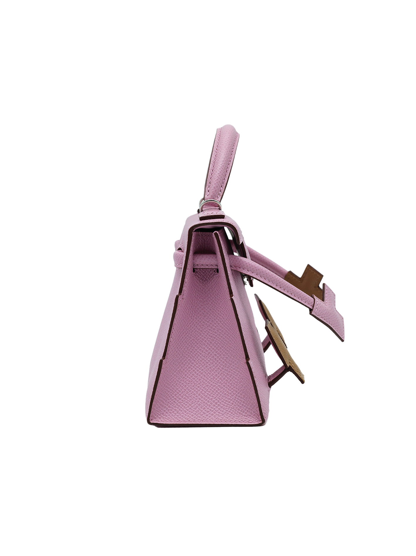 PRE-LOVED HERMÈS KELLY DOLL EPSOM MAUVE SYLVESTRE/ CHAI/ LIME/ NATA PHW