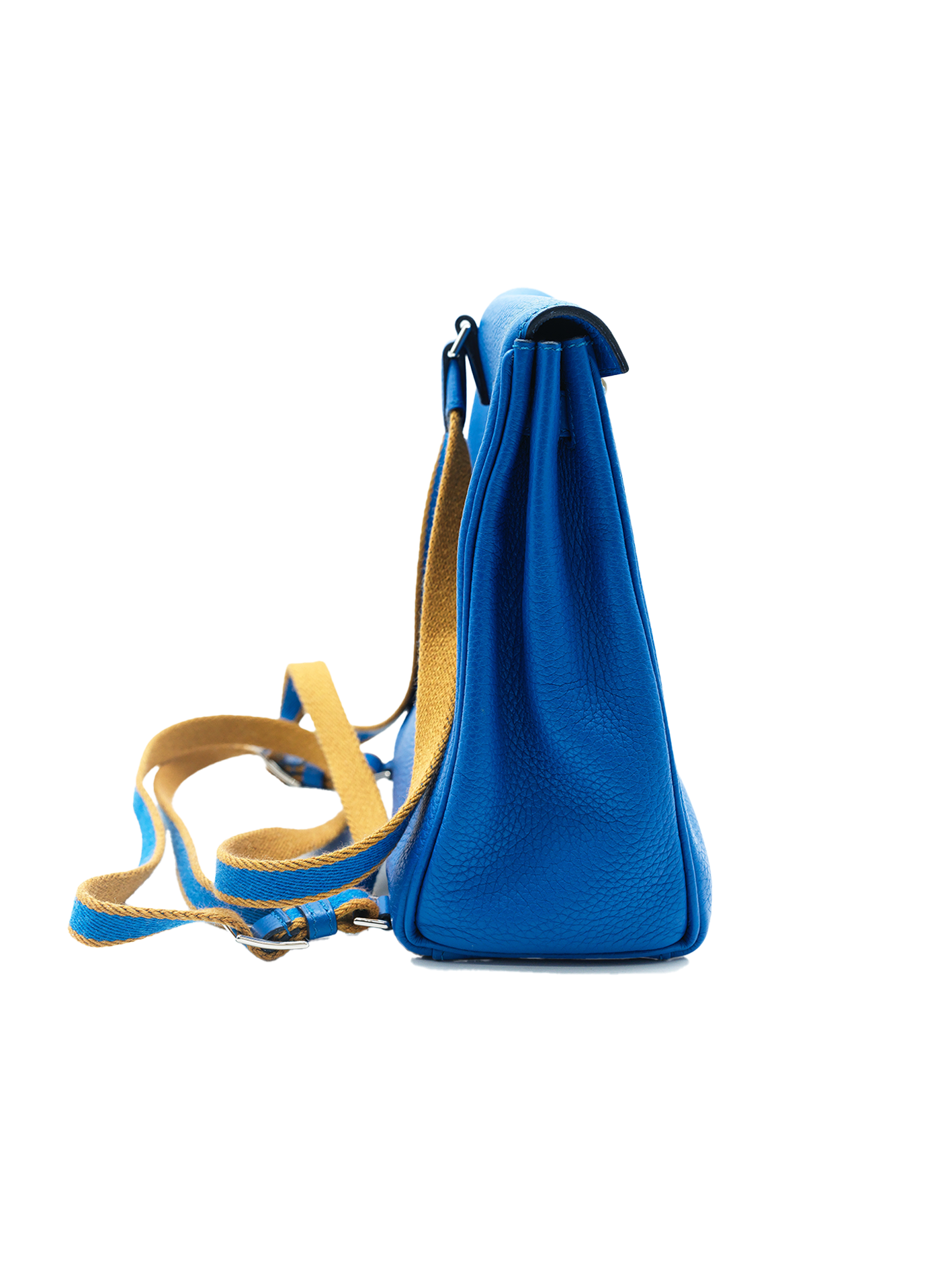 PRE-LOVED HERMÈS KELLY ADO TAURILLON CLEMENCE BLUE FRIDA PHW