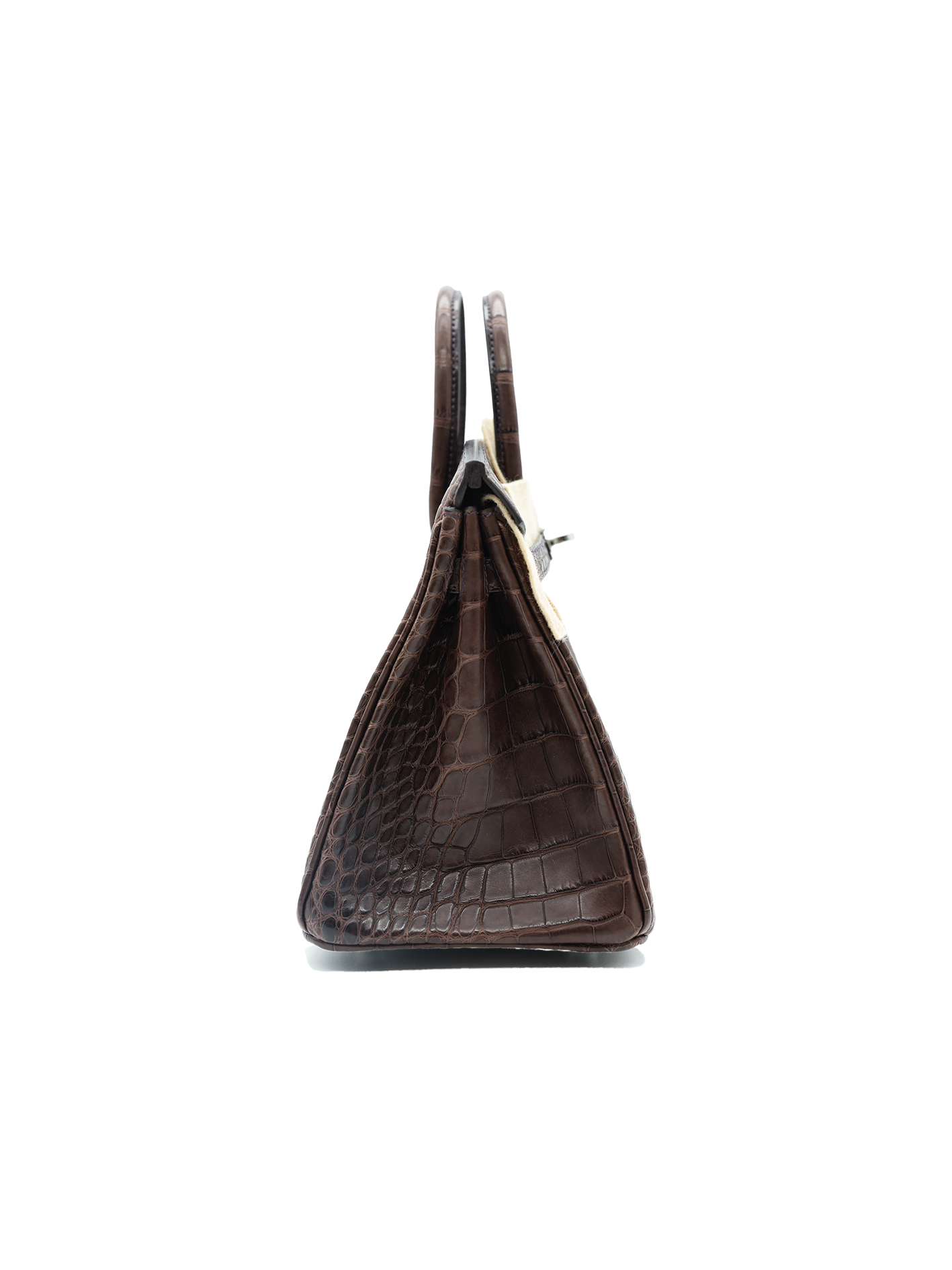 NEW HERMÈS BIRKIN 25 ALLIGATOR CROCODILE HAVANE PHW