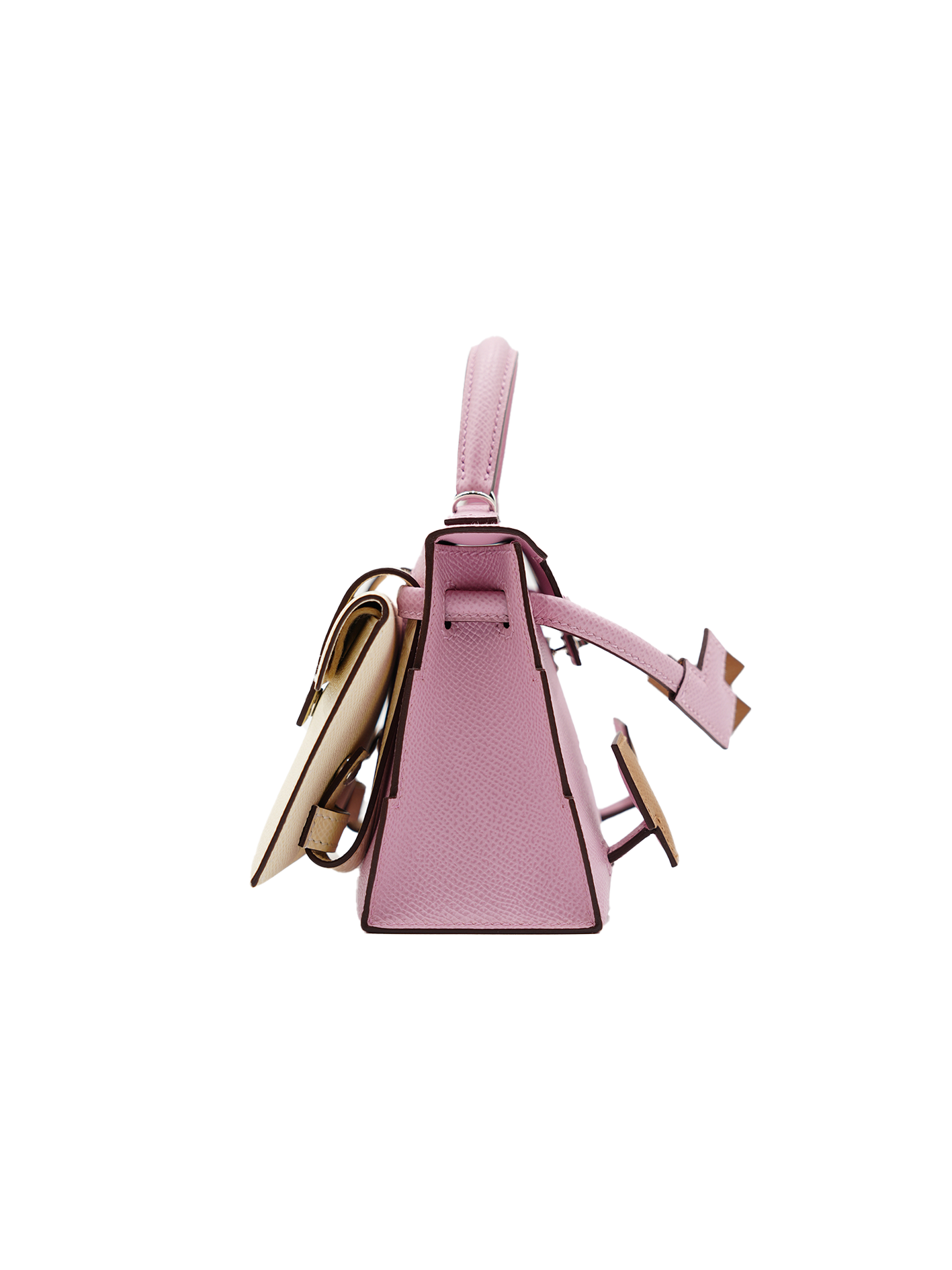 USED HERMES KELLY DOLL EPSOM MAUVE SYLVESTRE PHW