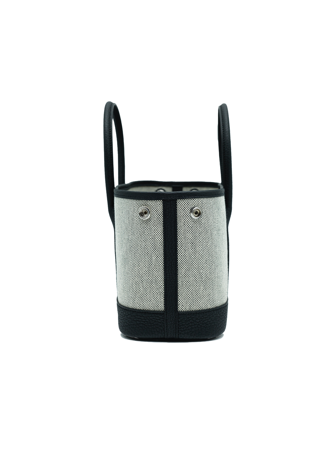 NEW HERMES MINI GARDEN PARTY TOILE/ NEGONDA BLACK PHW