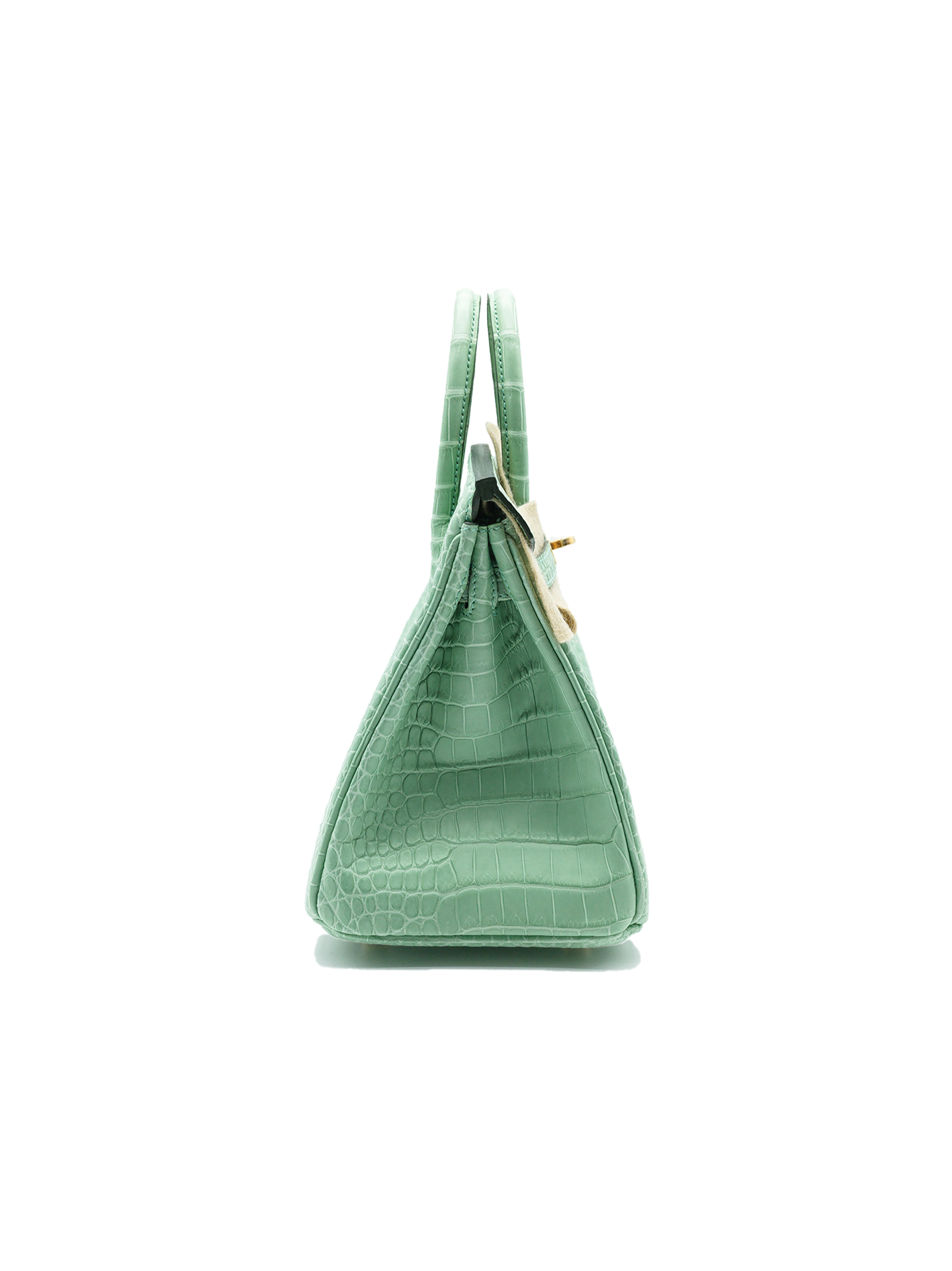 NEW HERMÈS BIRKIN 25 POROSUS CROCODILE VERT D'EAU GHW