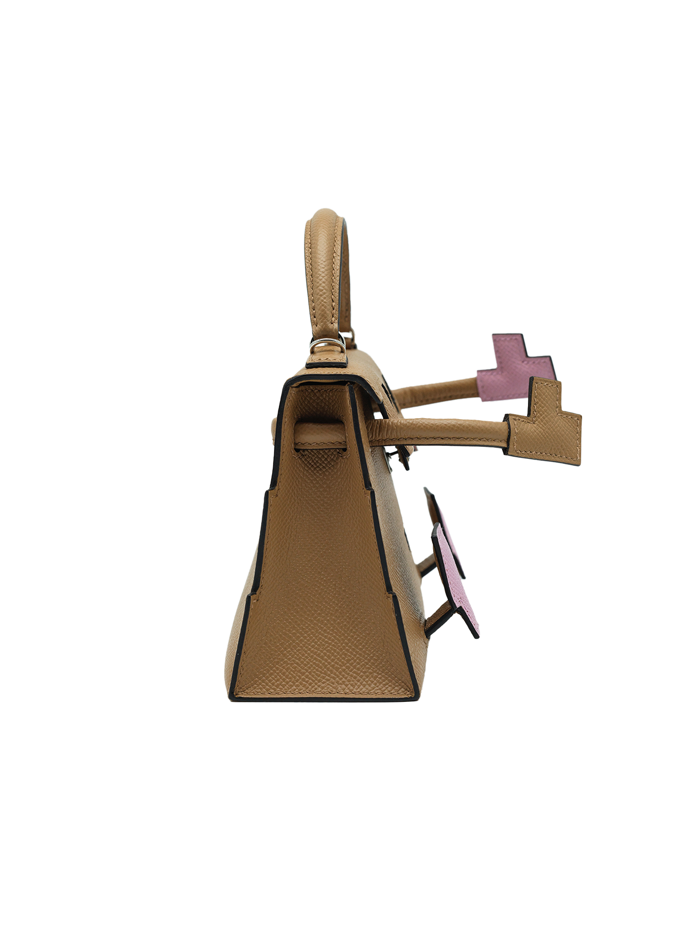 PRE-LOVED HERMÈS KELLY DOLL EPSOM CHAI/ MAUVE SYLVESTRE/ CELESTE PHW