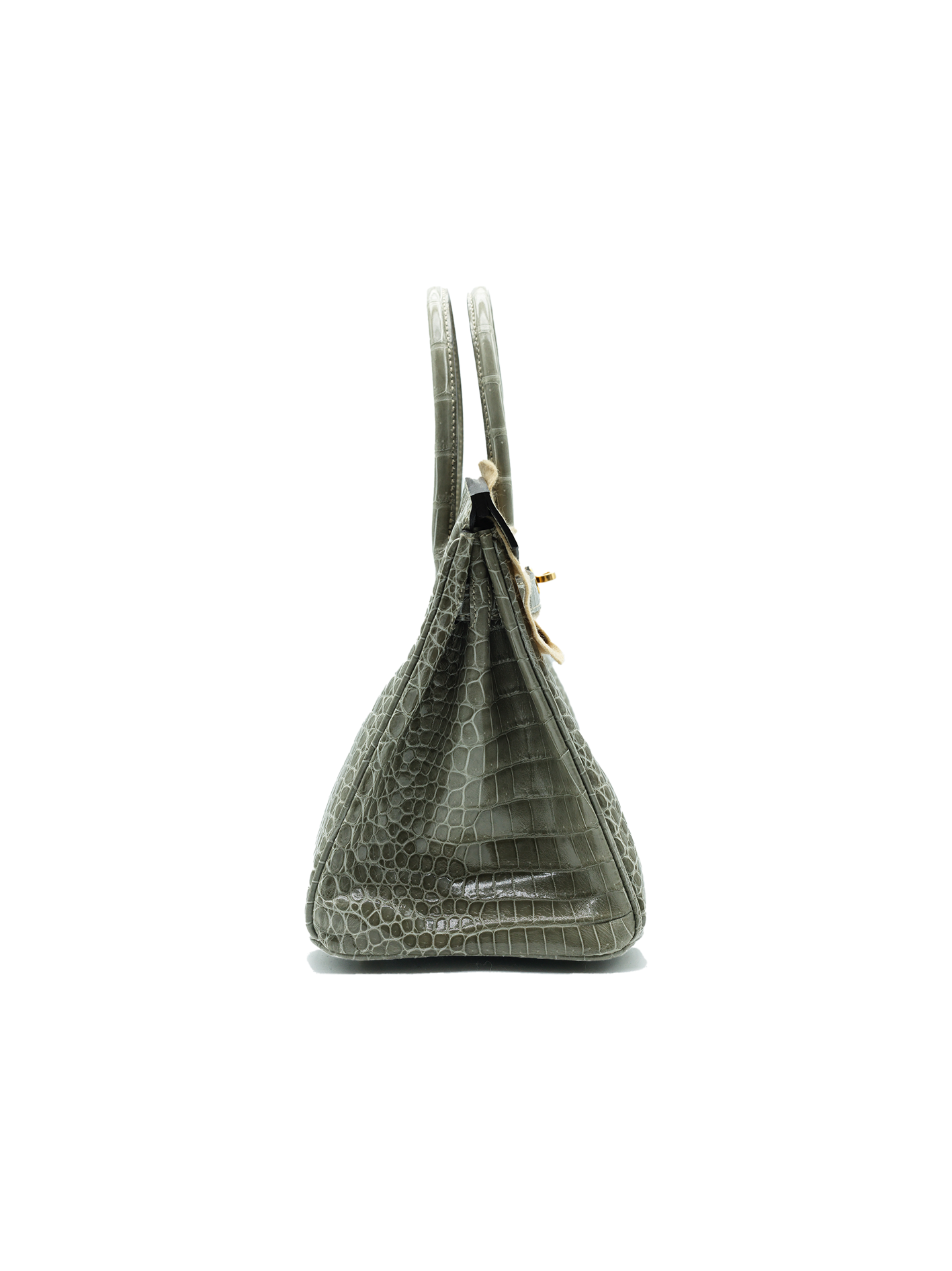 PRE-LOVED HERMÈS BIRKIN 30 POROSUS CROCODILE GRIS TOURTERELLE GHW