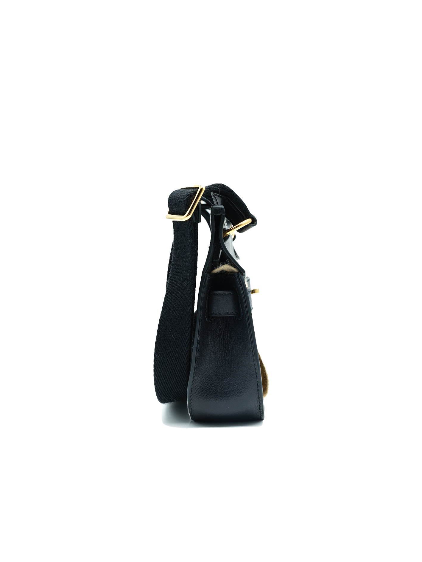 PRE-LOVED HERMÈS MINI JYPSIERE EVERGRAIN BLACK GHW