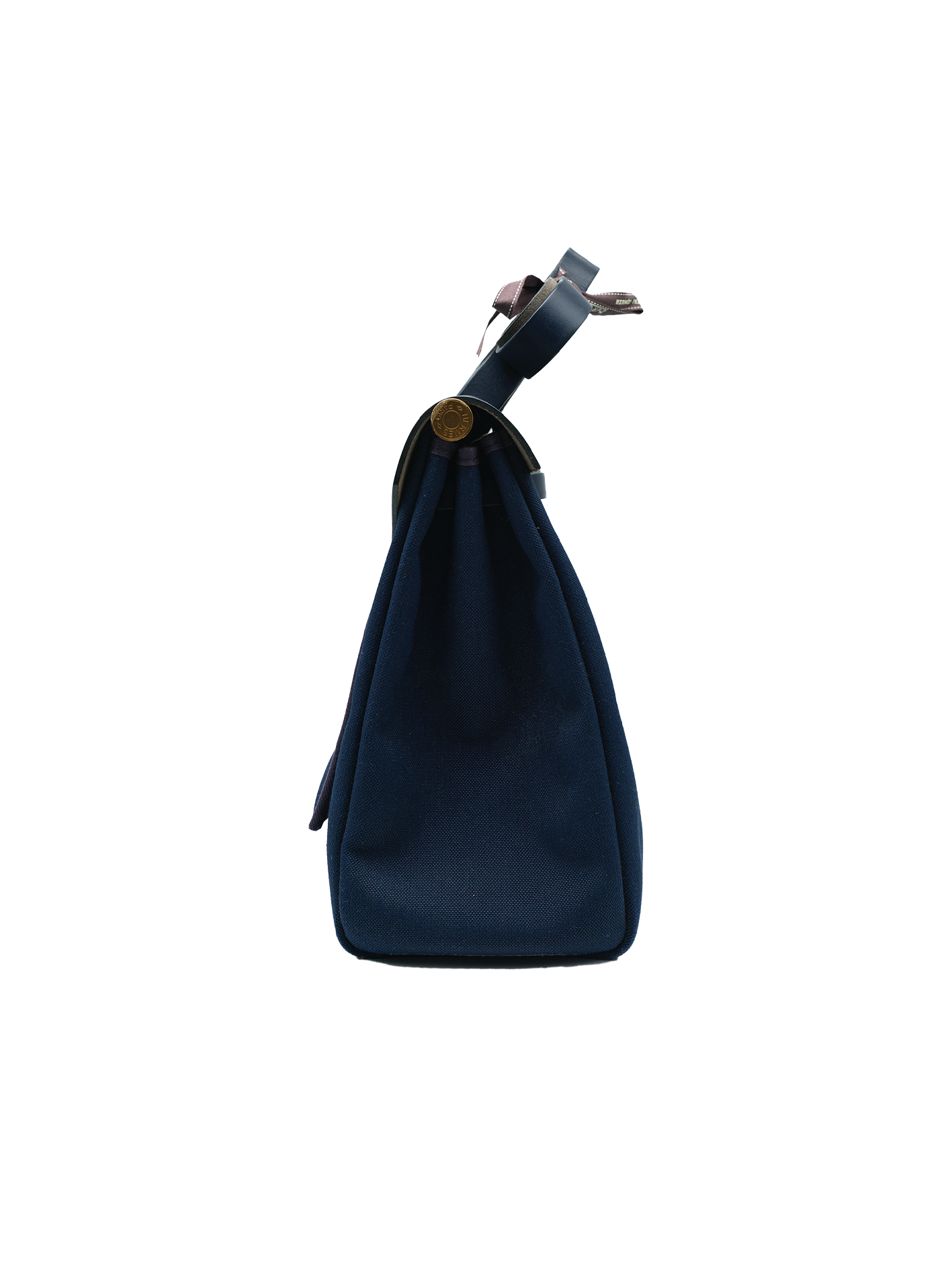 PRE-LOVED HERMÈS HERBAG 31 TOILE BLEU MARINE GHW