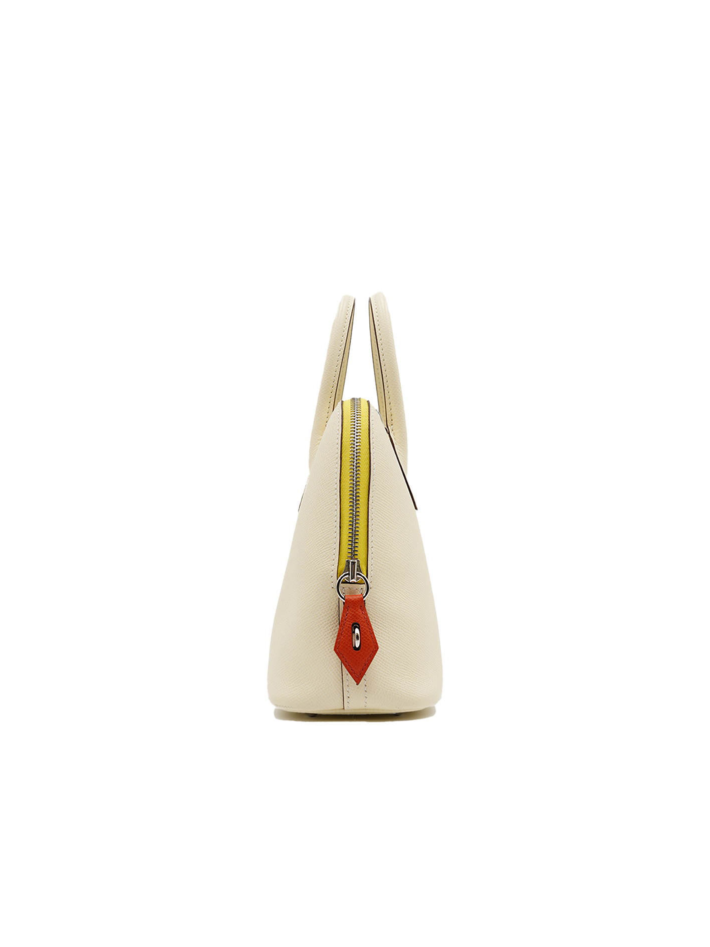 PRE-LOVED HERMÈS BOLIDE 25 EPSOM NATA/ LIME/ ORANGE PHW
