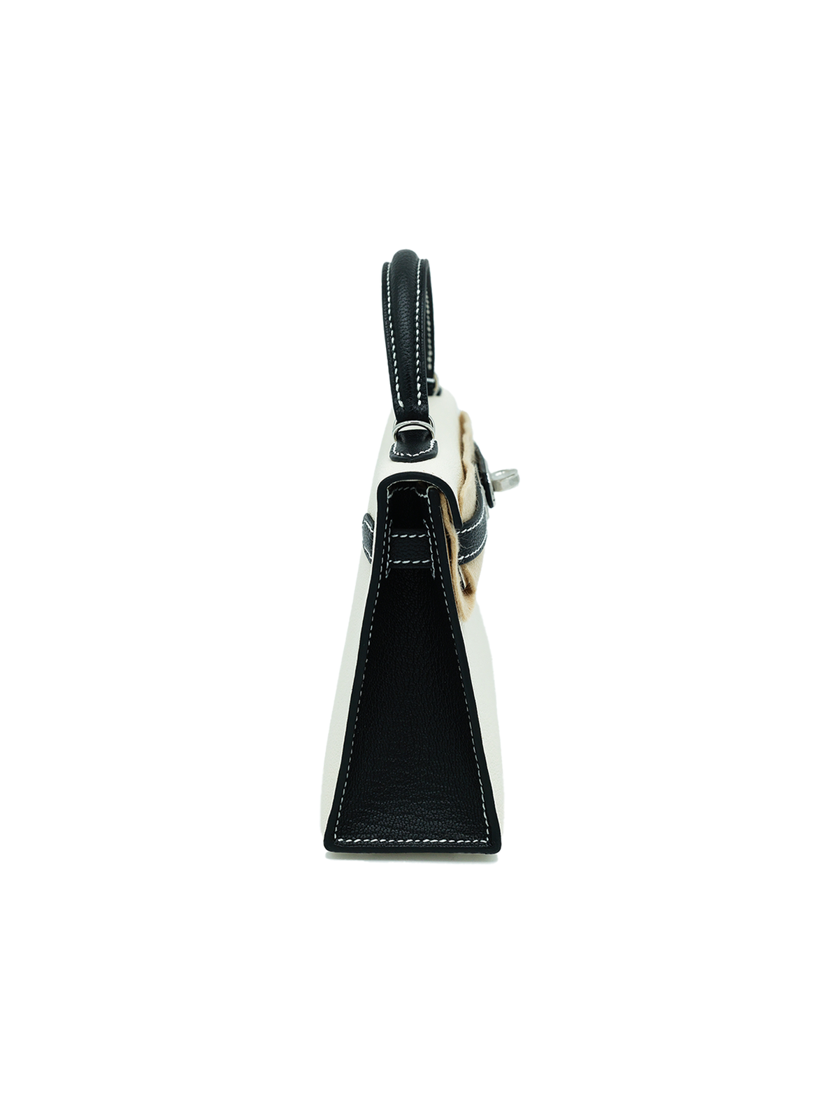NEW HERMÈS MINI KELLY II MYSORE CRAIE/ BLACK PHW