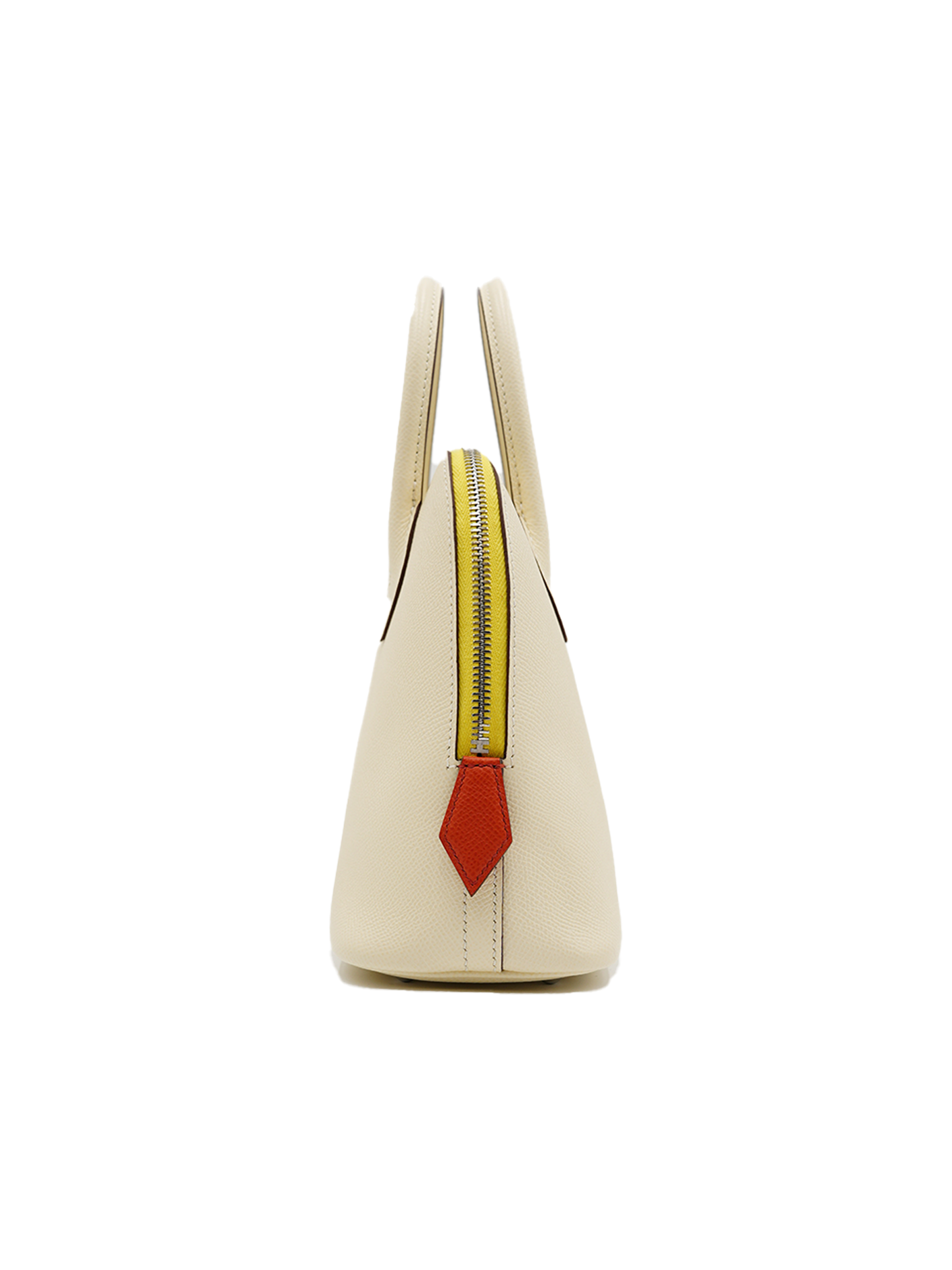 PRE-LOVED HERMES BOLIDE 25 EPSOM NATA/ LIME/ ORANGE PHW