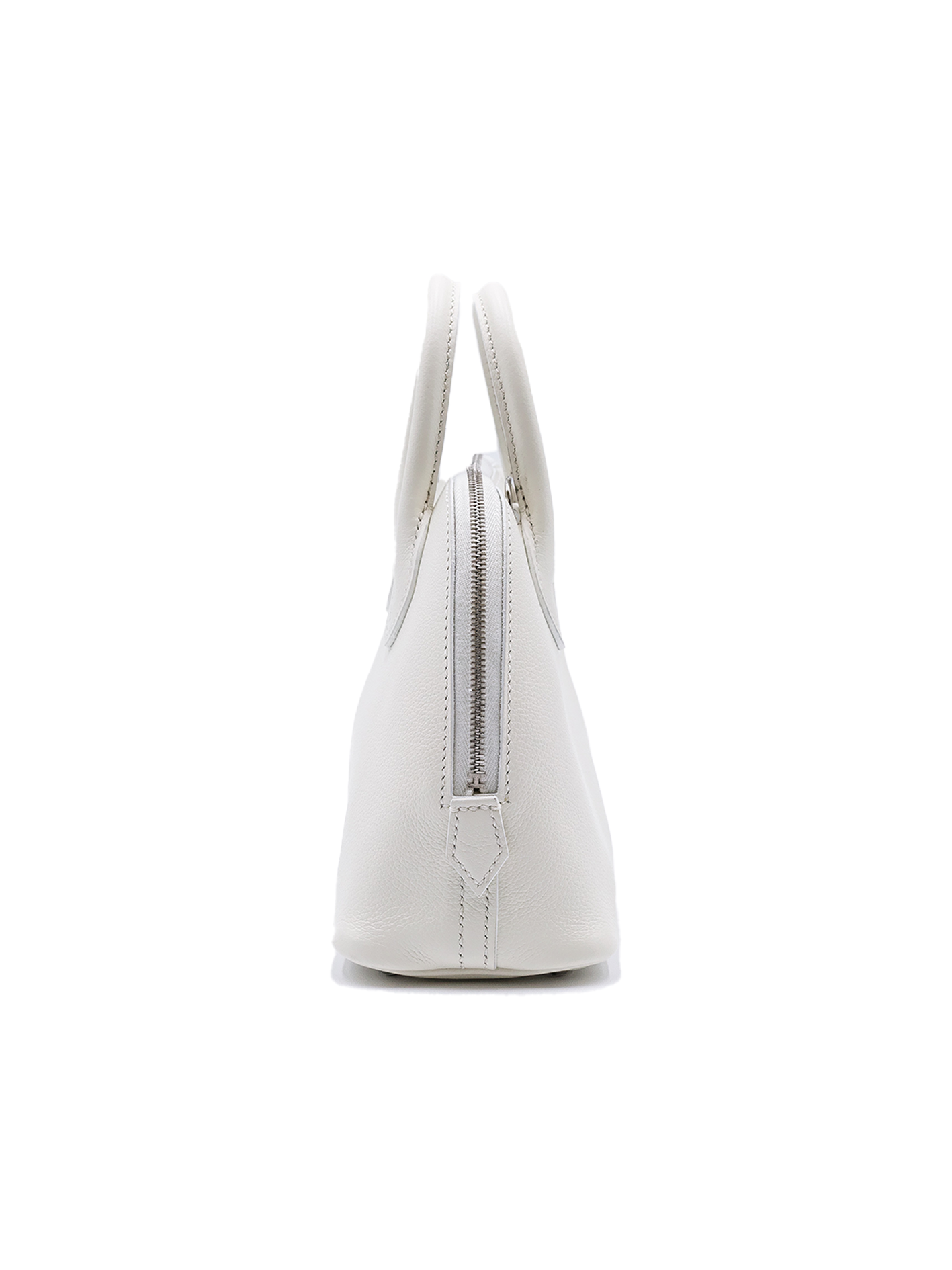 PRE-LOVED HERMES MINI BOLIDE EVERCOLOR BLANC PHW