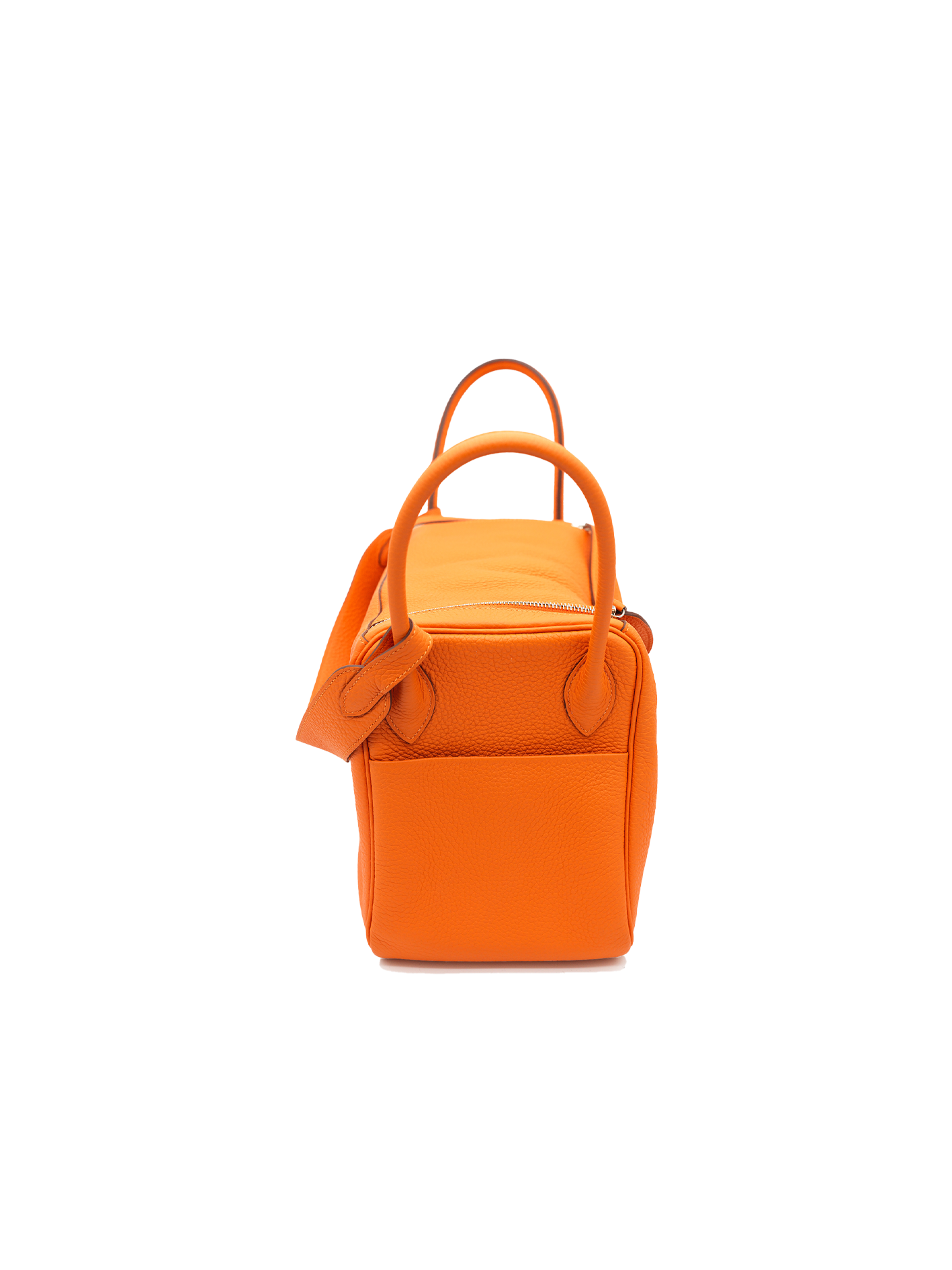 PRE-LOVED HERMÈS LINDY 36 TAURILLON CLEMENCE ORANGE PHW