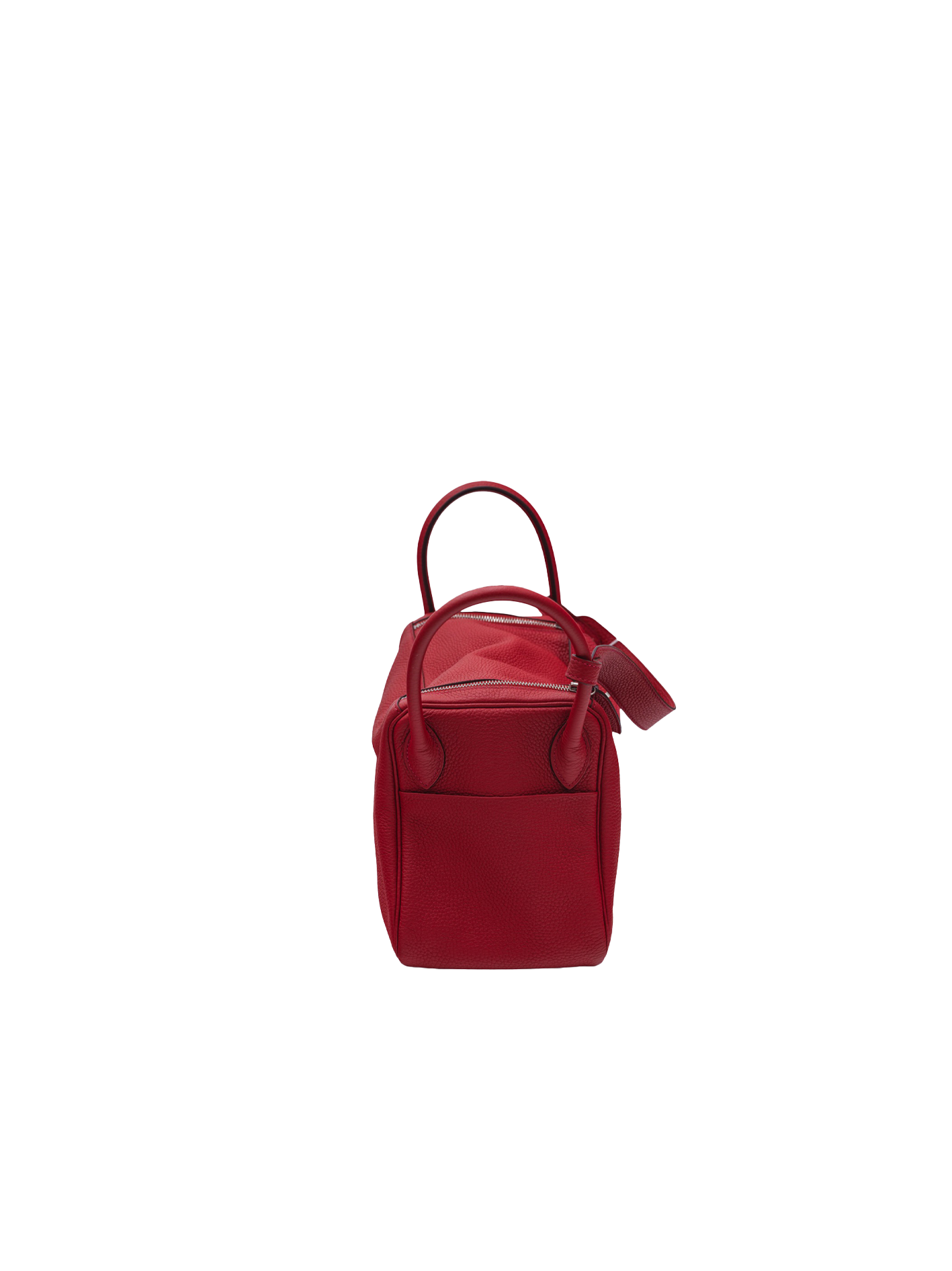 PRE-LOVED HERMÈS LINDY 30 TAURILLON CLEMENCE ROUGE CASAQUE PHW