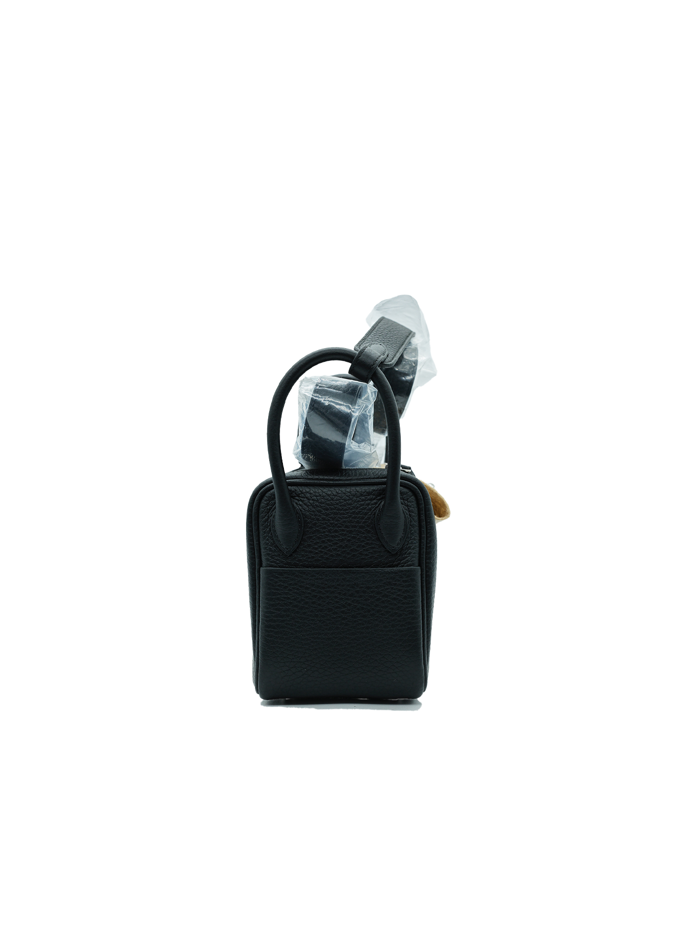 NEW HERMÈS MINI LINDY TAURILLON CLEMENCE BLACK PHW