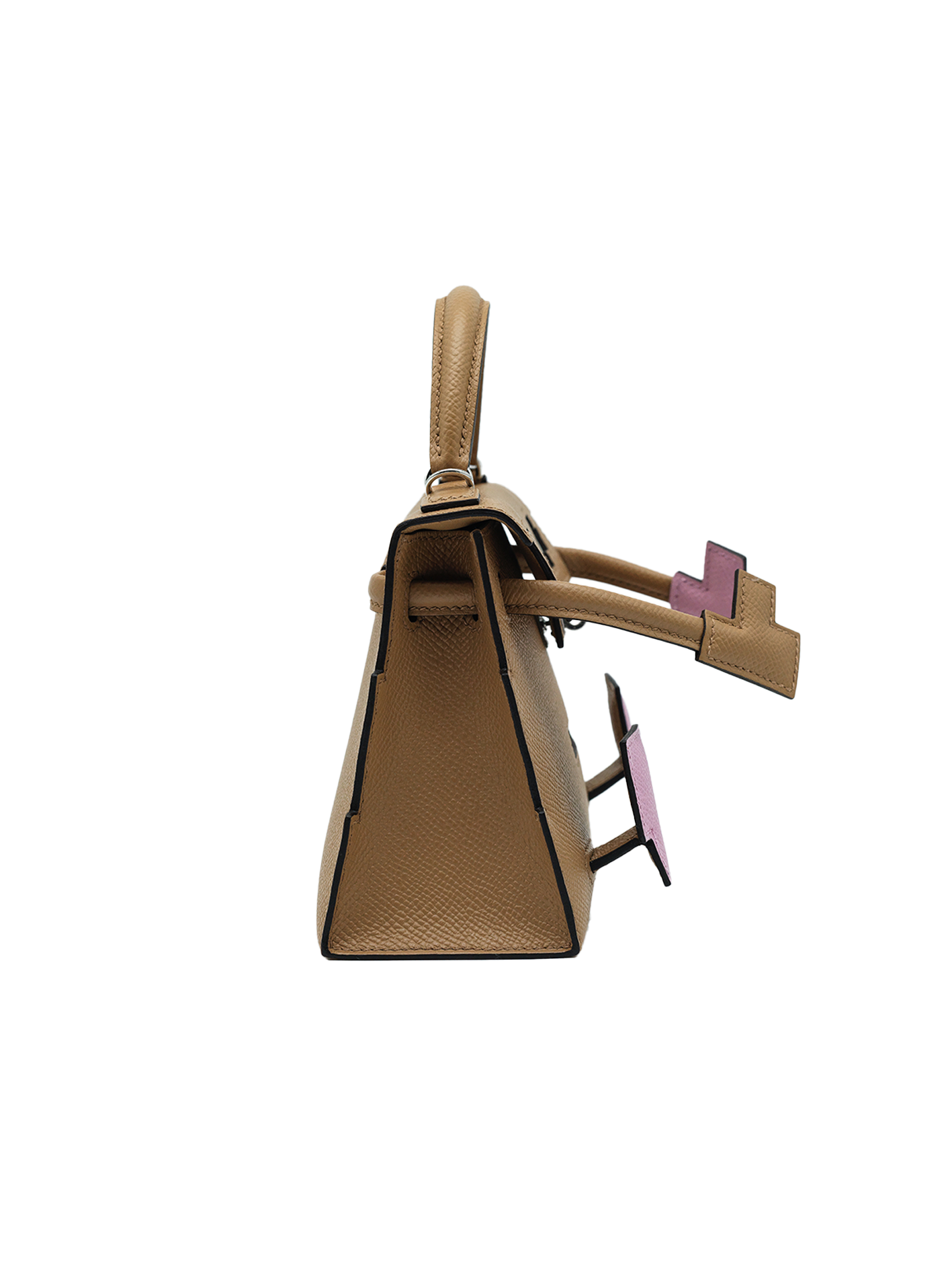 NEW HERMÈS KELLY DOLL EPSOM CHAI/ MAUVE SYLVESTRE/ CELESTE PHW