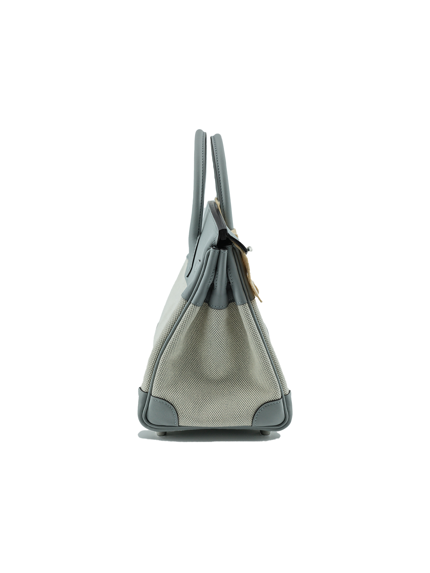 NEW HERMÈS BIRKIN 25 TOILE BLUE GLACIAL PHW