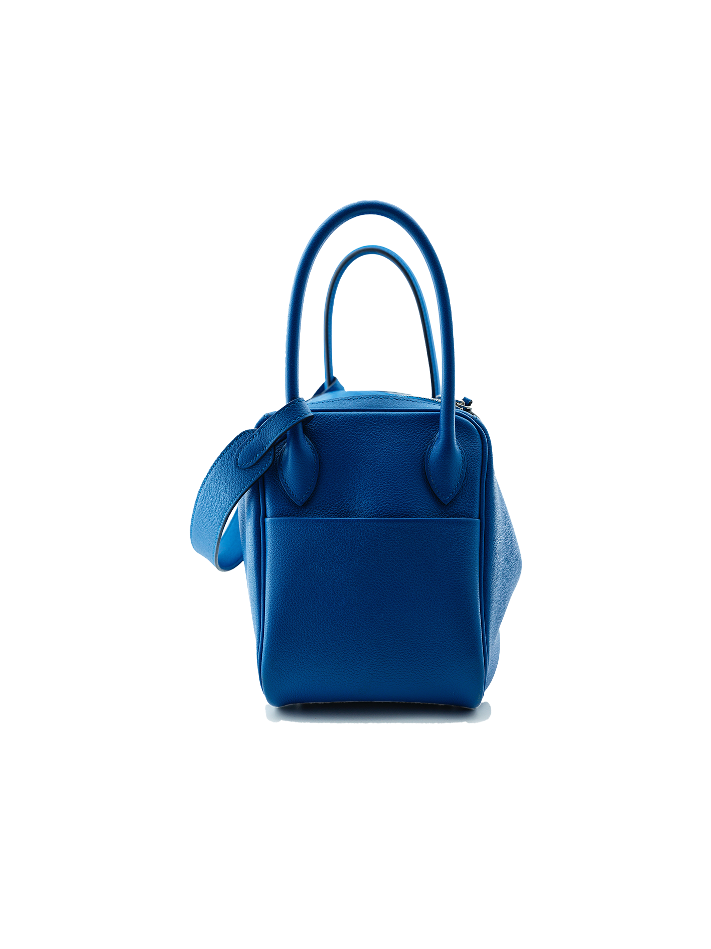 PRE-LOVED HERMÈS LINDY 26 EVERCOLOR BLUE FRANCE PHW