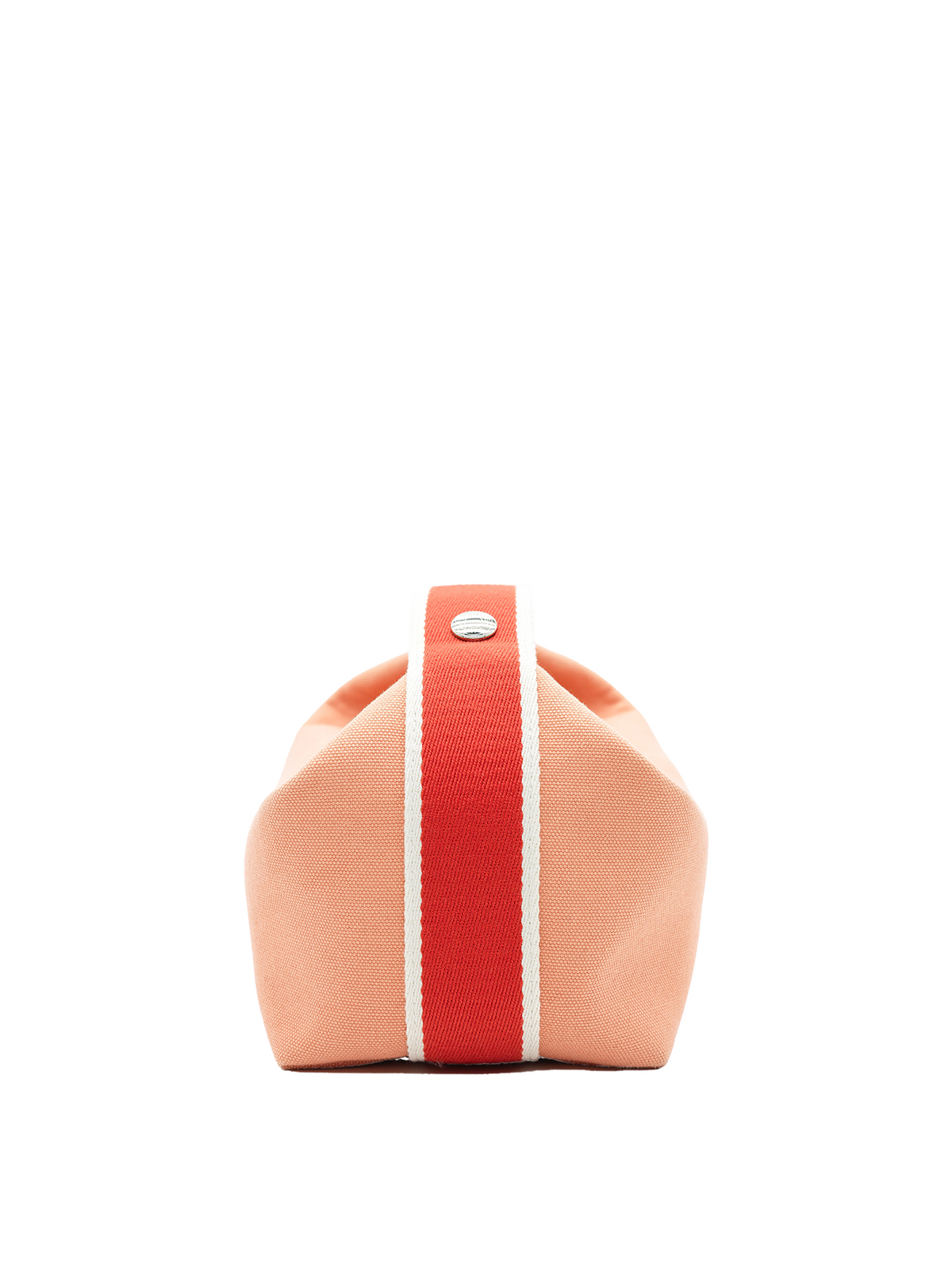 PRE-LOVED HERMÈS BRIDE-A-BRAC CASE SMALL MODEL TOILE PINK PHW