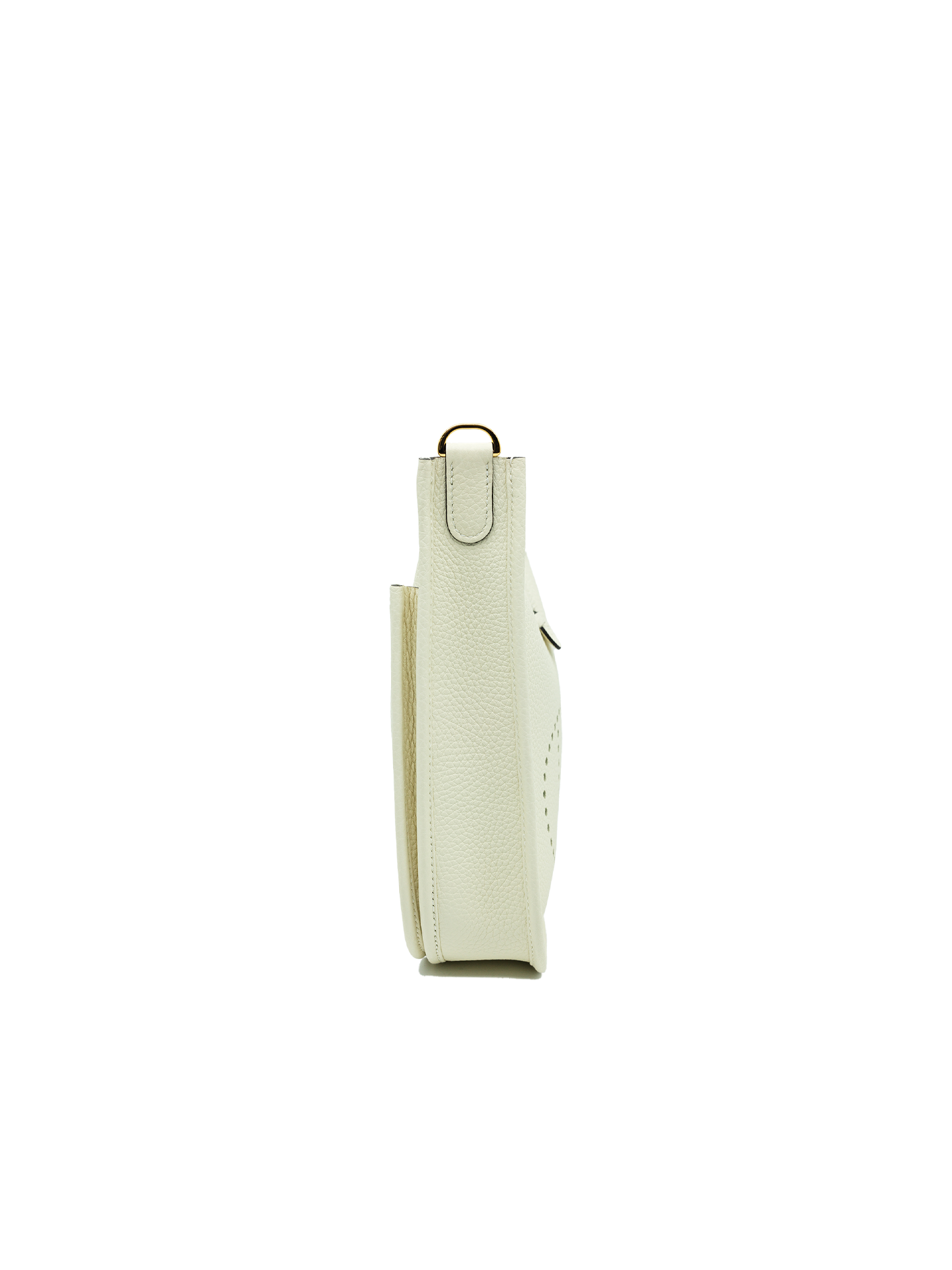 NEW HERMÈS EVELYNE 23 TAURILLON CLEMENCE CREAM GHW