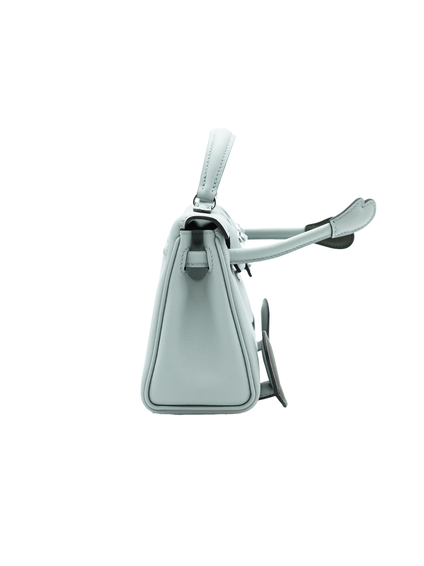NEW HERMÈS QUELLE IDOLE KELLY DOLL SWIFT BLEU GLACIER/ VERT MAQUIS PHW