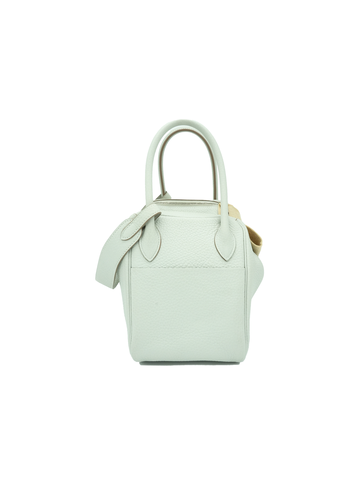 PRE-LOVED HERMÈS LINDY 26 TAURILLON CLEMENCE GRIS PERLE PHW