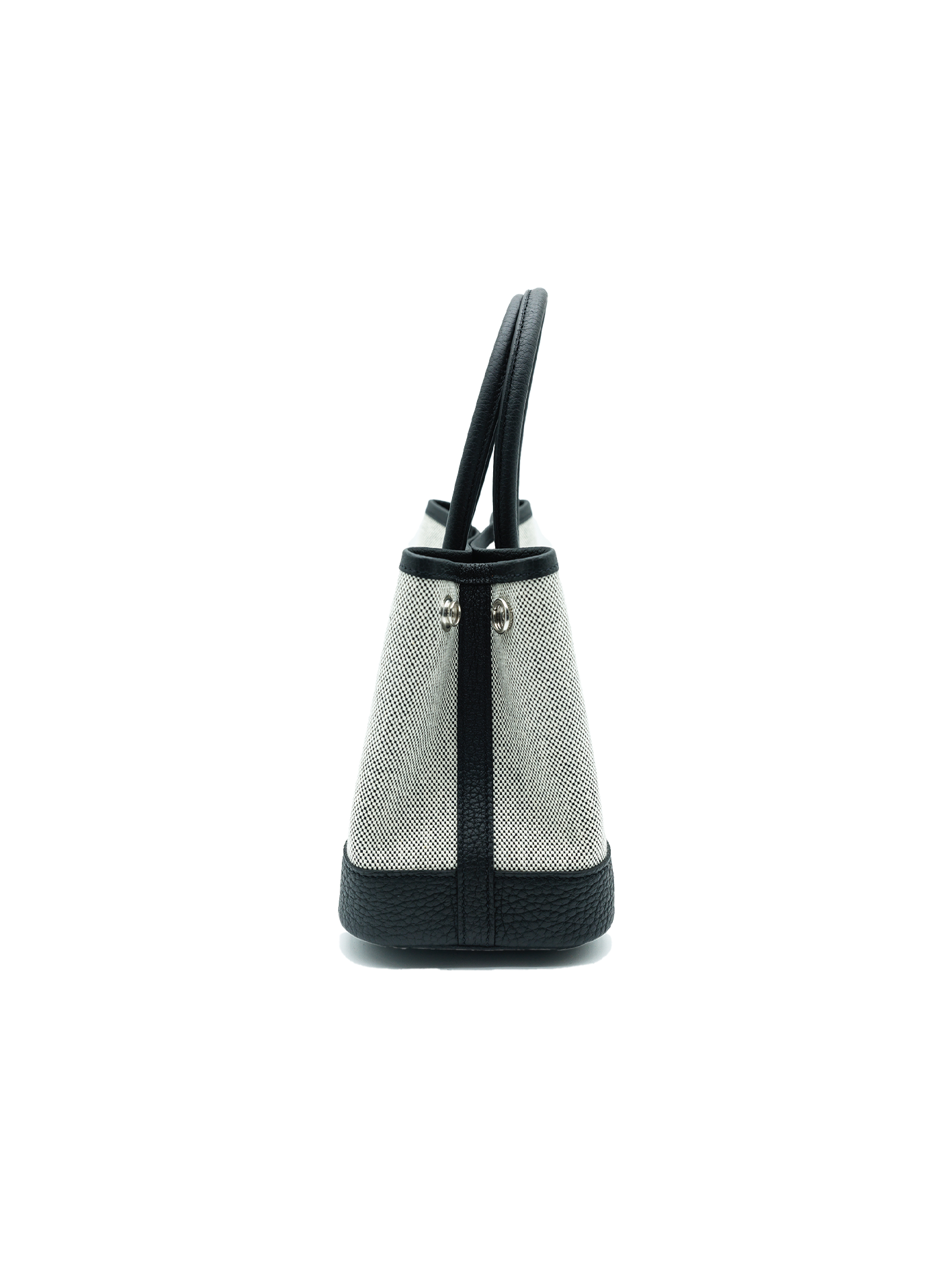 NEW HERMÈS MINI GARDEN PARTY NEGONDA/ TOILE BLACK PHW