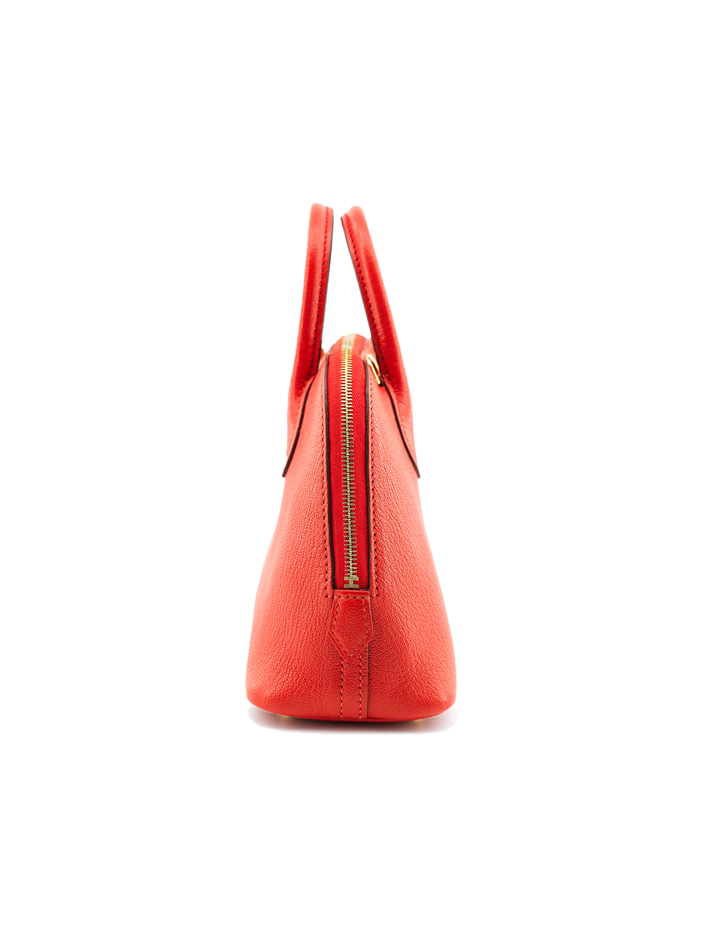 PRE-LOVED HERMES MINI BOLIDE MYSORE ROUGE DE COEUR GHW
