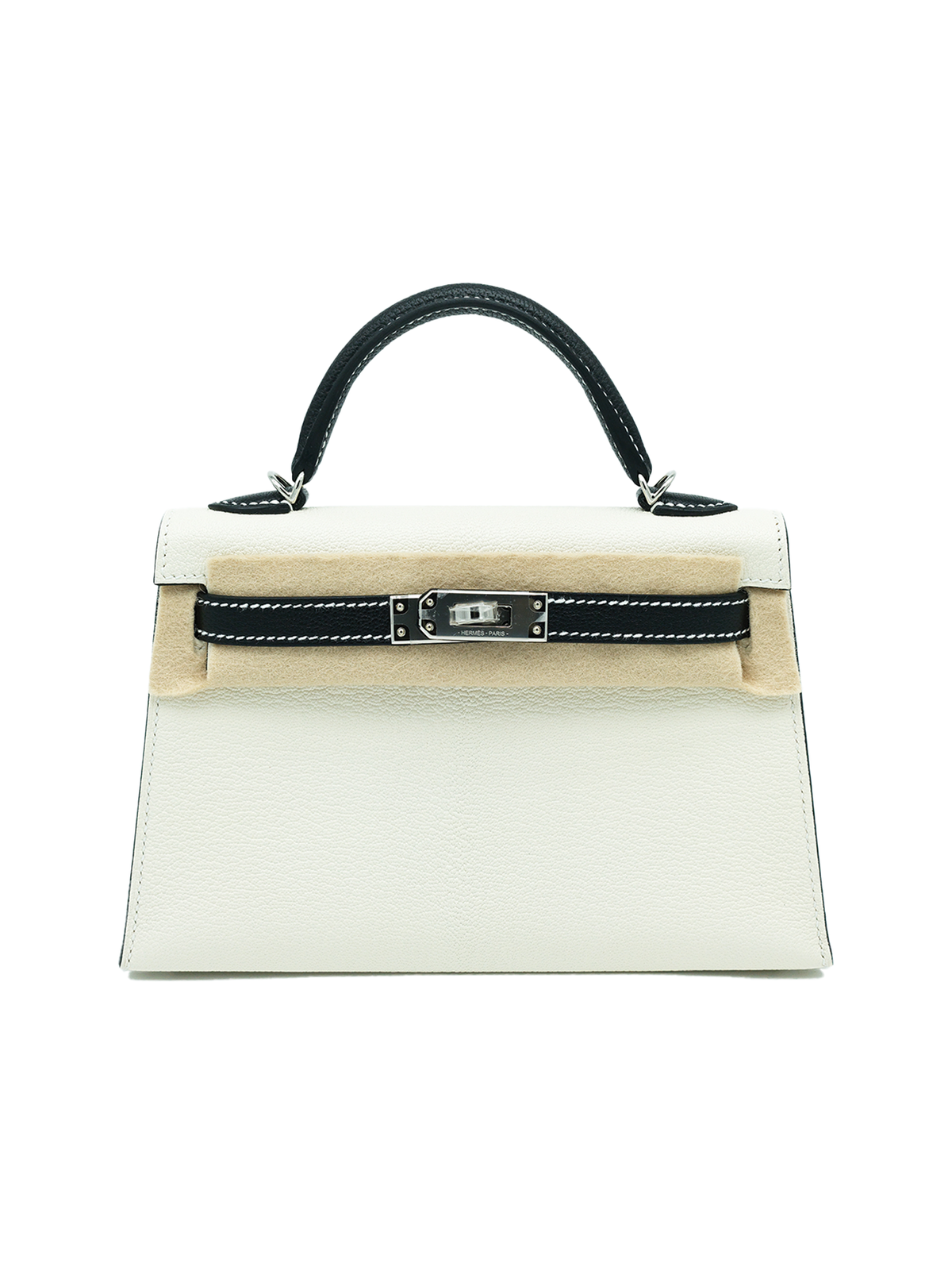 NEW HERMÈS MINI KELLY II MYSORE CRAIE/ BLACK PHW