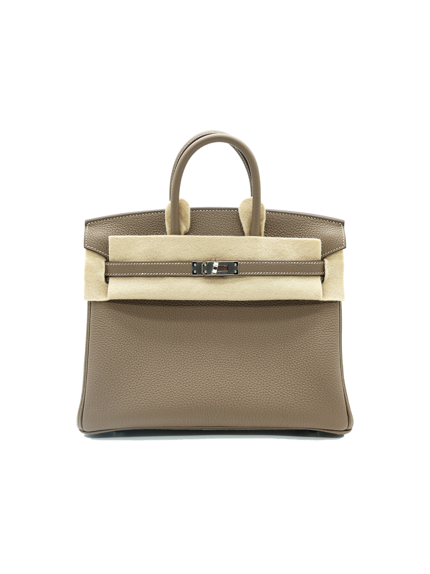 NEW HERMÈS BIRKIN 25 TOGO ETOUPE PHW