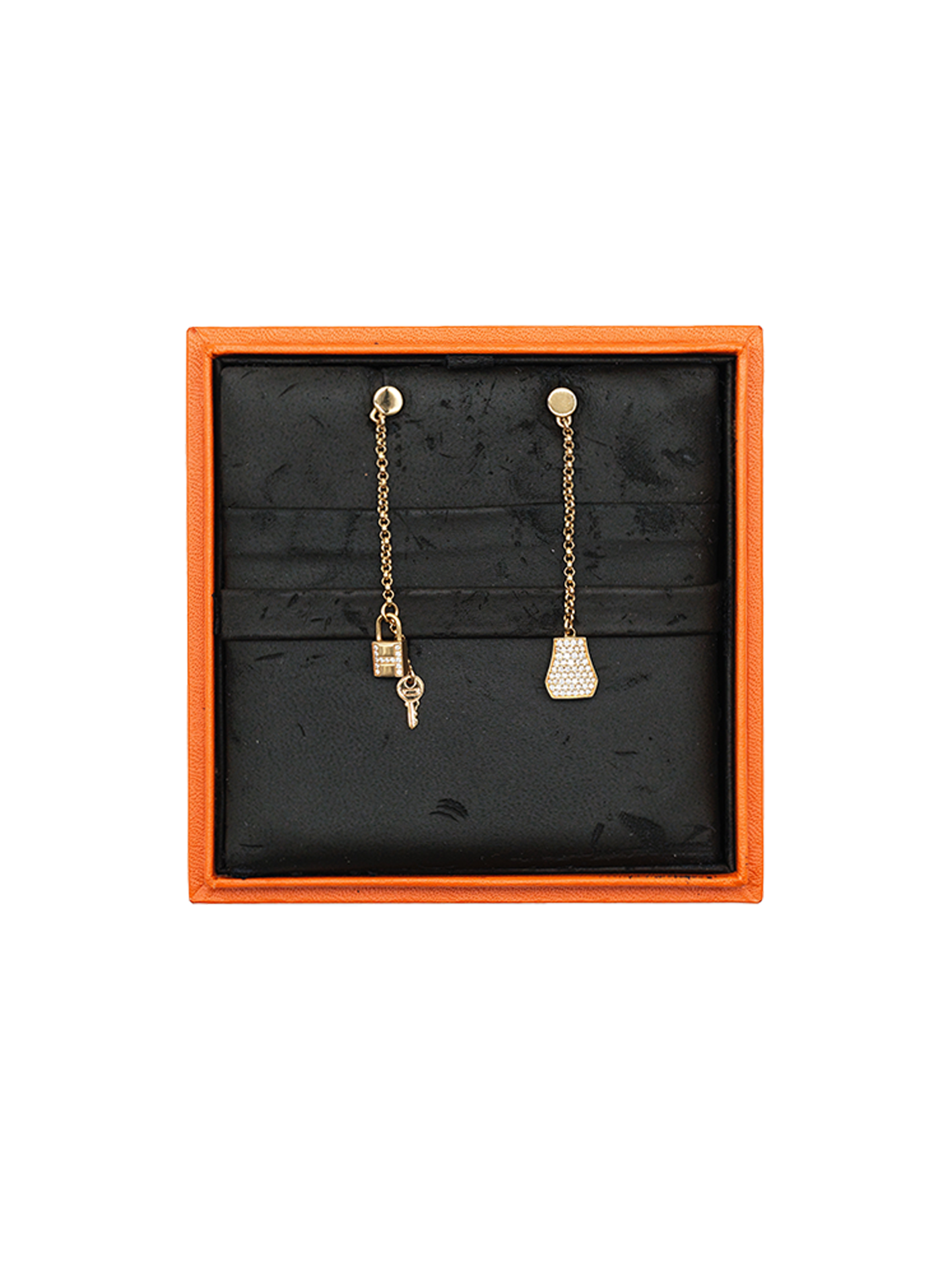PRE-LOVED HERMÈS KELLY CLOCHETTE EARRING WITH DIAMOND RGHW