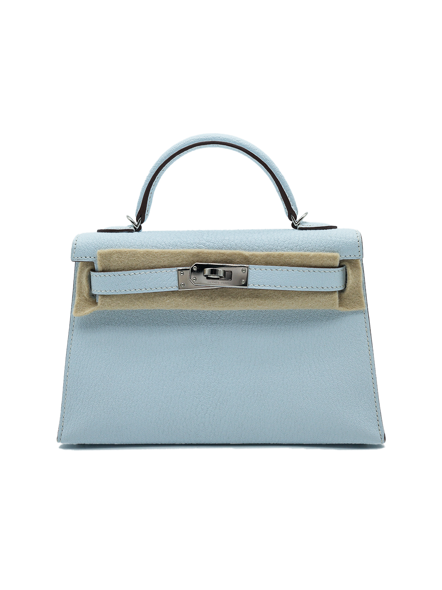 PRE-LOVED HERMÈS MINI KELLY II MYSORE BLEU BRUME PHW