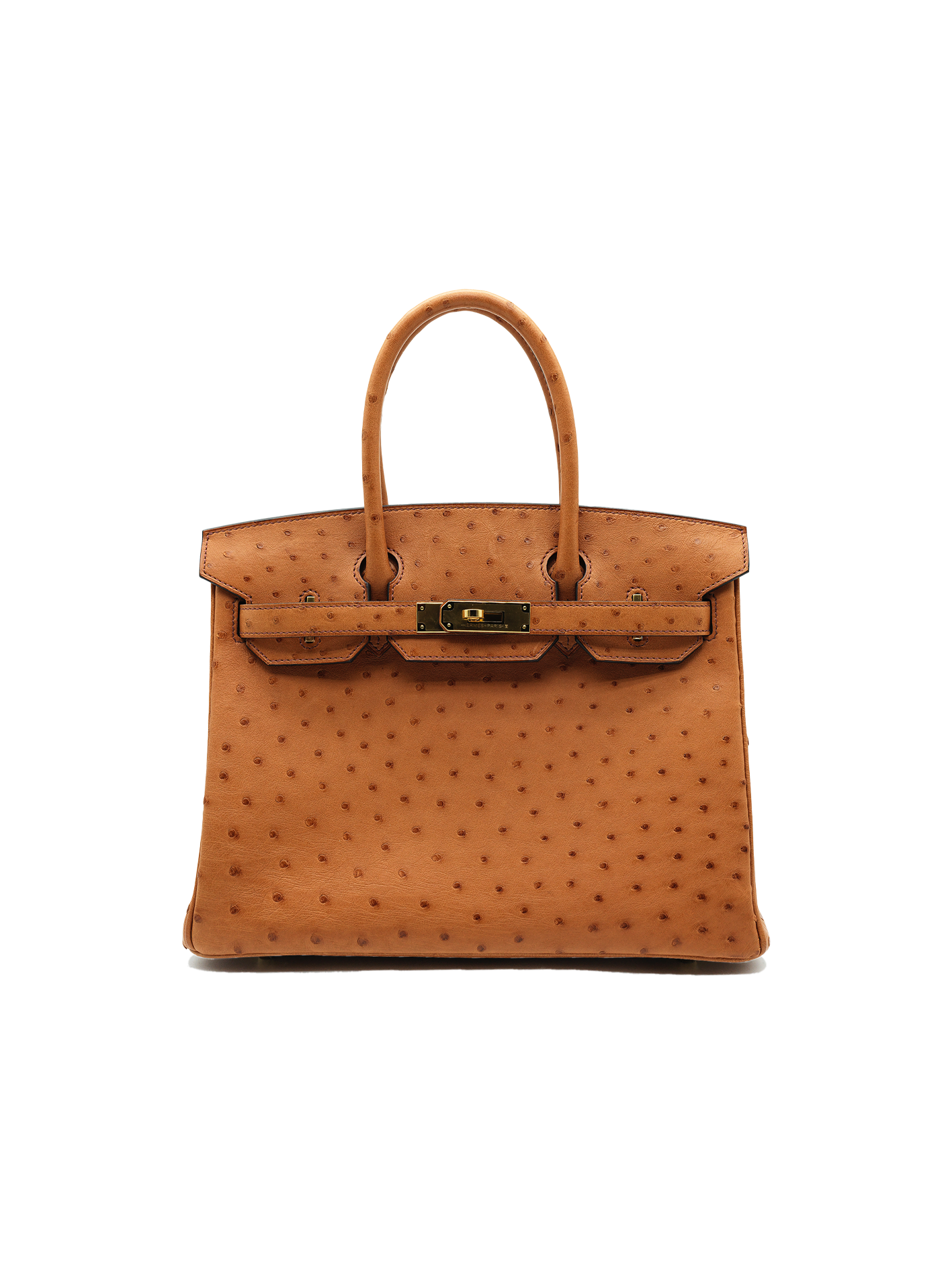 PRE-LOVED HERMÈS BIRKIN 30 OSTRITCH COGNAC GHW