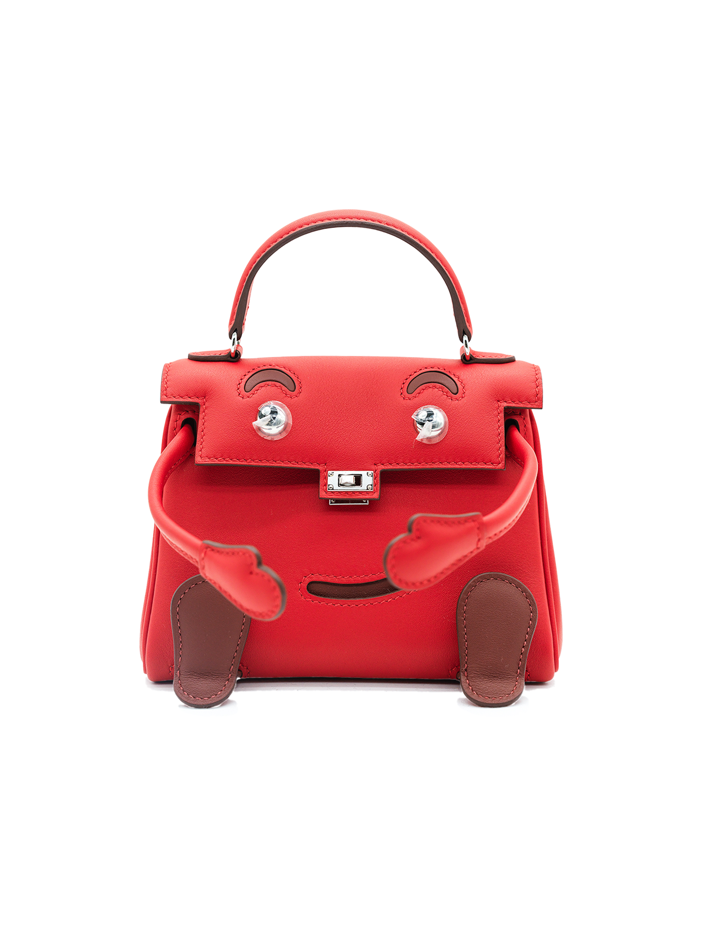 NEW HERMÈS QUELLE IDOLE KELLY DOLL SWIFT ROUGE RADIEUX PHW