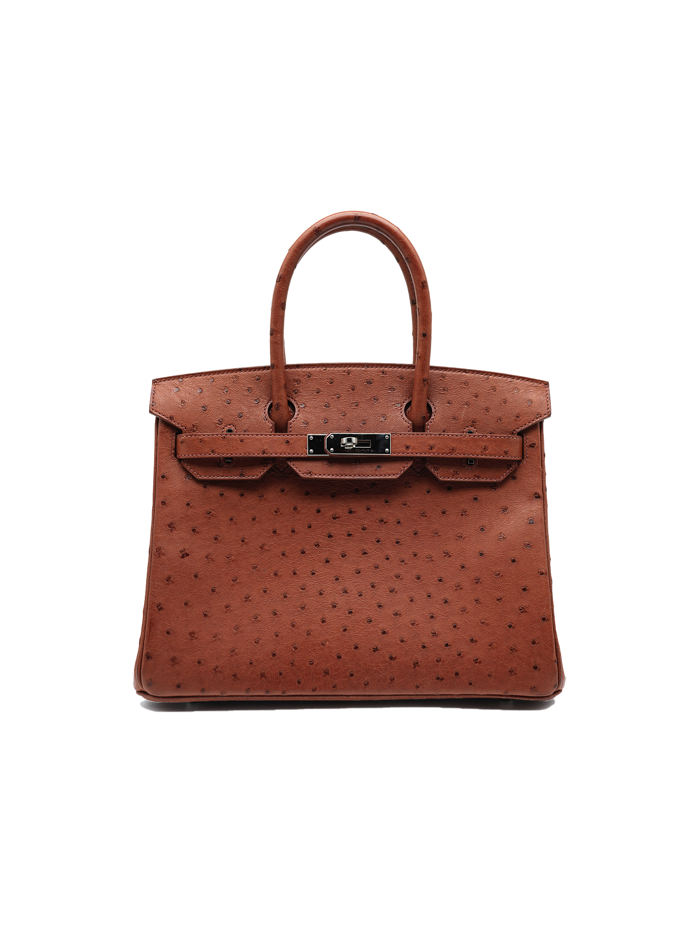 PRE-LOVED HERMÈS BIRKIN 30 OSTRICH SIENNA PHW