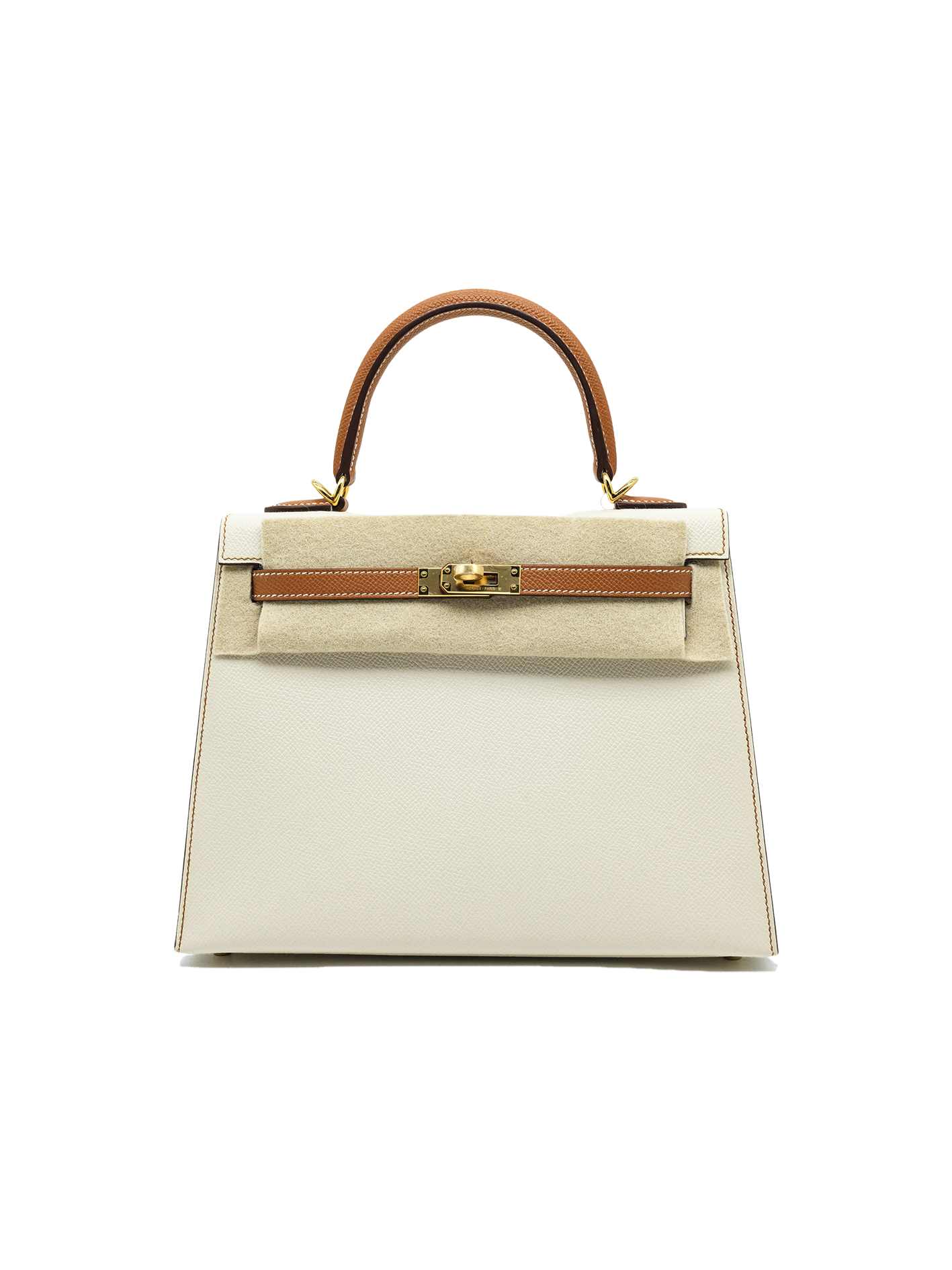 PRE-LOVED HERMÈS KELLY 25 EPSOM CRAIE/ GOLD GHW