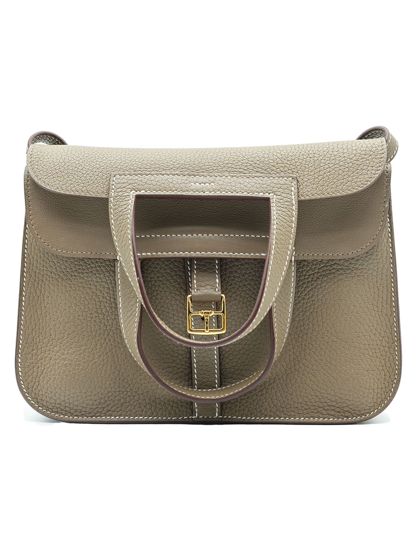 PRE-LOVED HERMES HALZAN 25 TAURILLON CLEMENCE ETOUPE GHW
