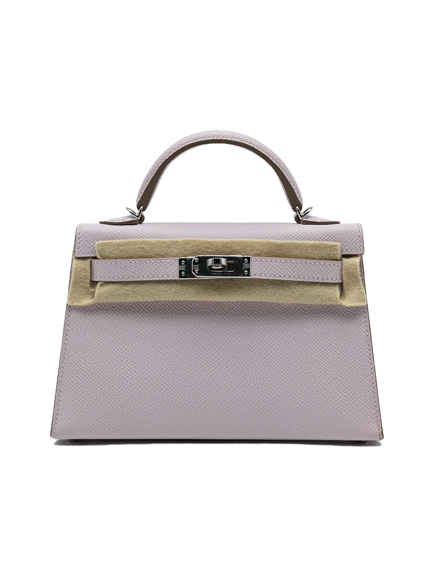 PRE-LOVED HERMÈS MINI KELLY II EPSOM MAUVE PALE PHW