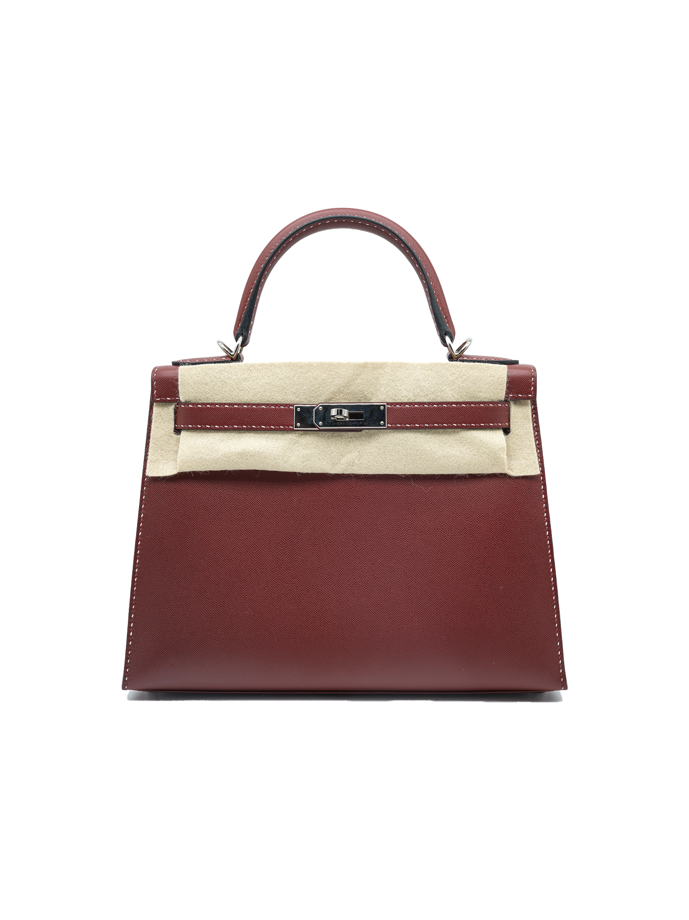 PRE-LOVED HERMÈS KELLY 28 VEAU GRAIN MONSIEUR ROUGE H PHW