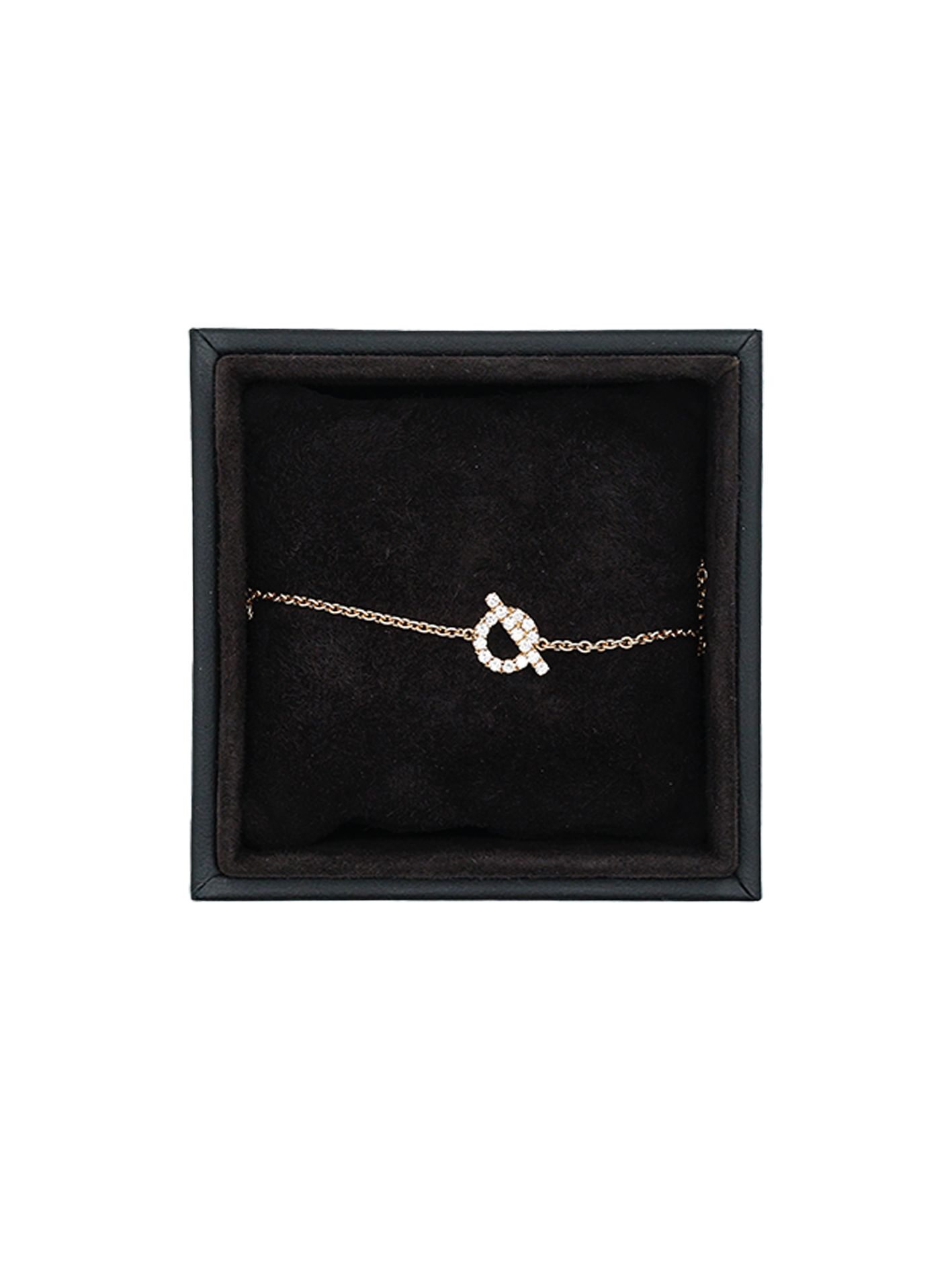PRE-LOVED HERMÈS FINESSE BRACELET WITH DIAMOND ROSE GOLD