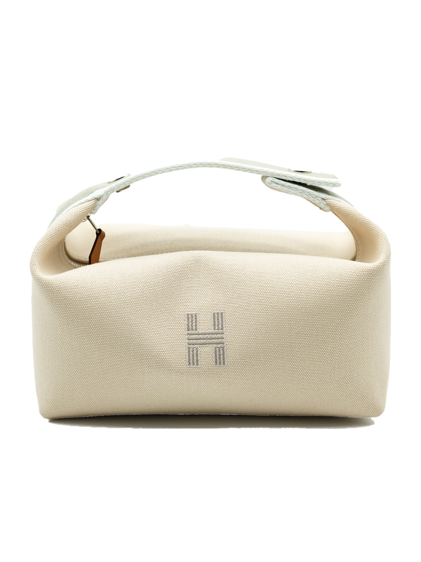 NEW HERMÈS BRIDE-A-BRAC CASE SMALL MODEL TOILE NATURAL PHW