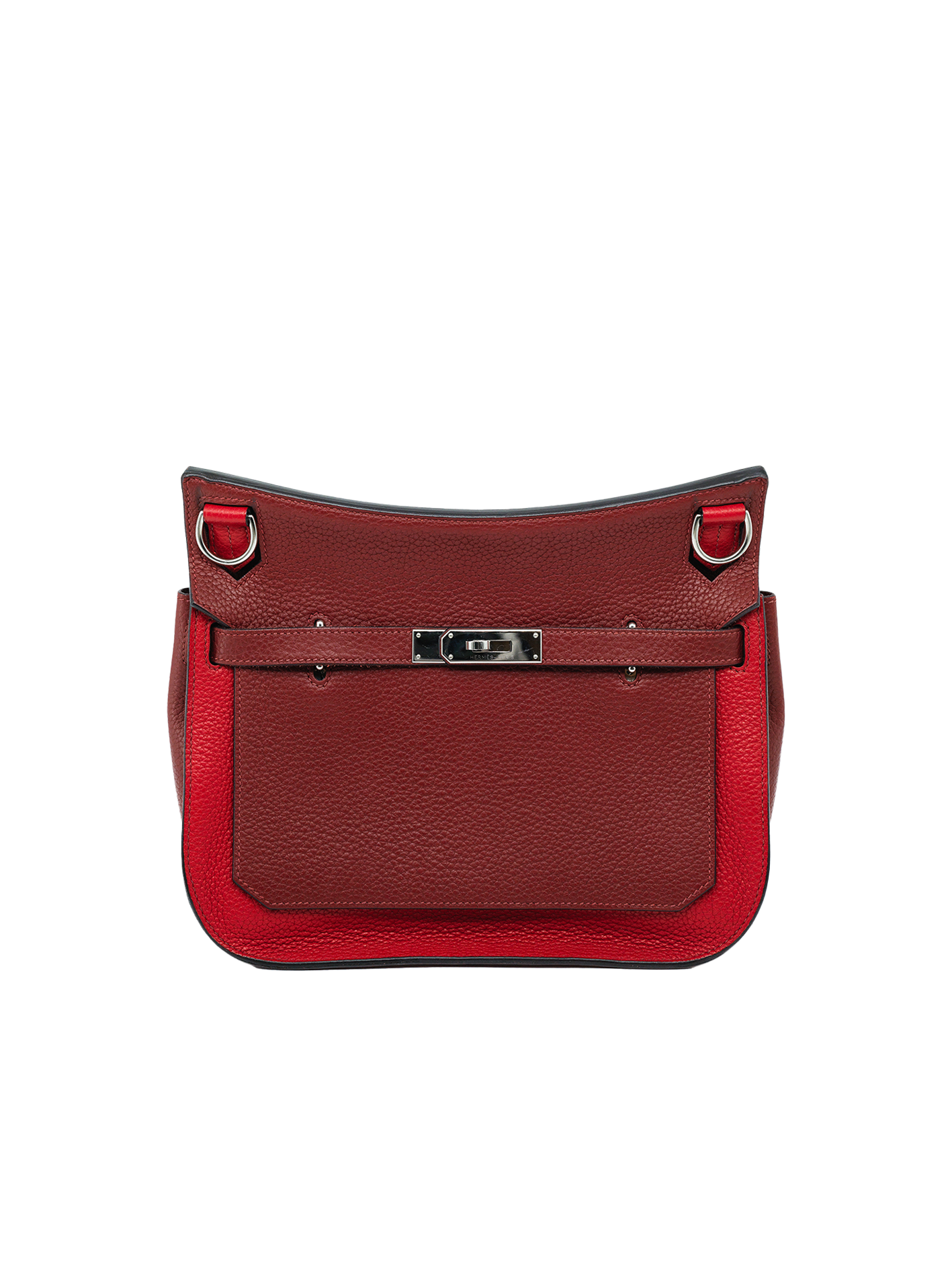 PRE-LOVED HERMÈS JYPSIERE 28 TAURILLON CLEMENCE ROUGE H/ ROUGE CASAQUE PHW