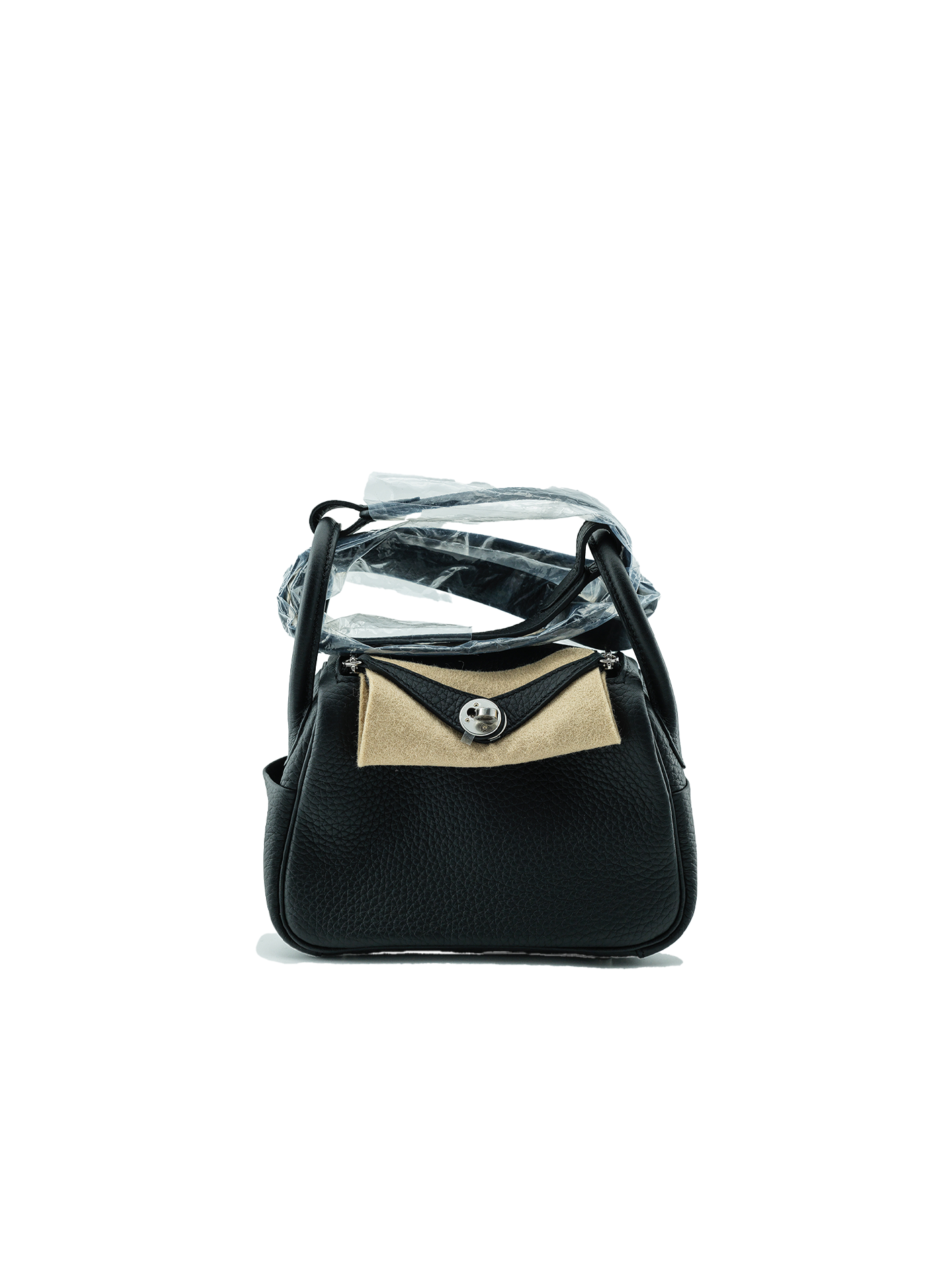 NEW HERMÈS MINI LINDY TAURILLON CLEMENCE BLACK PHW