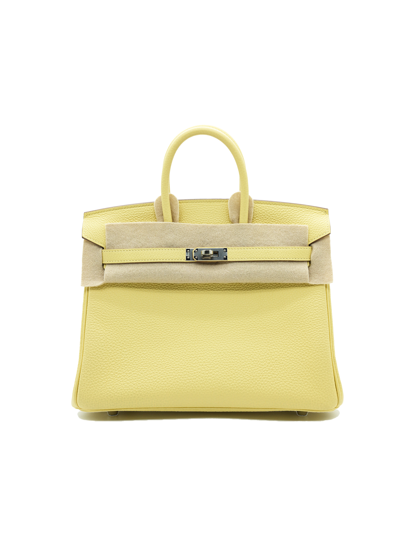NEW HERMÈS BIRKIN 25 TOGO JAUNE POUSSIN PHW