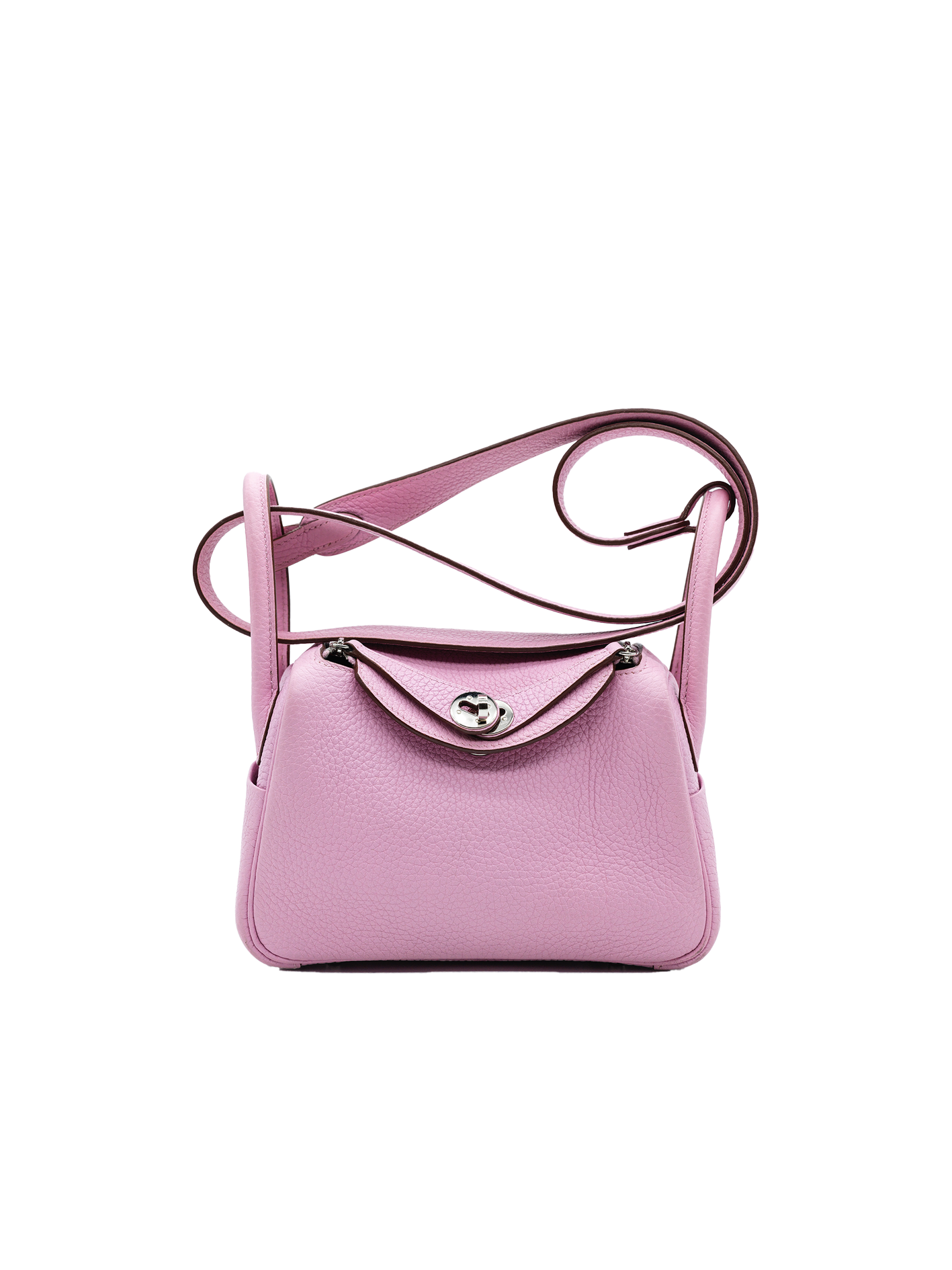 PRE-LOVED HERMÈS MINI LINDY TAURILLON CLEMENCE MAUVE SYLVESTRE PHW