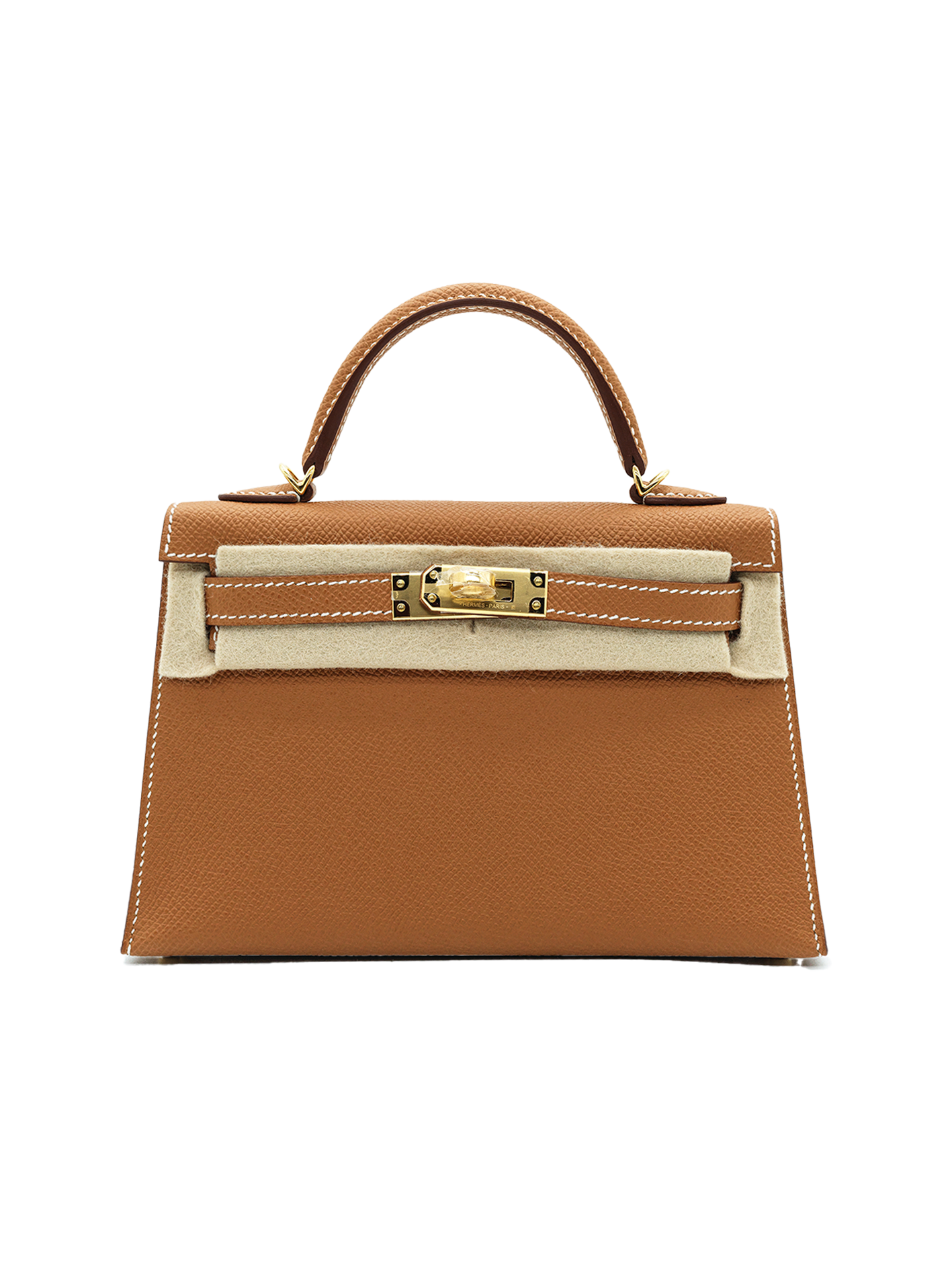 NEW HERMÈS MINI KELLY II EPSOM GOLD GHW