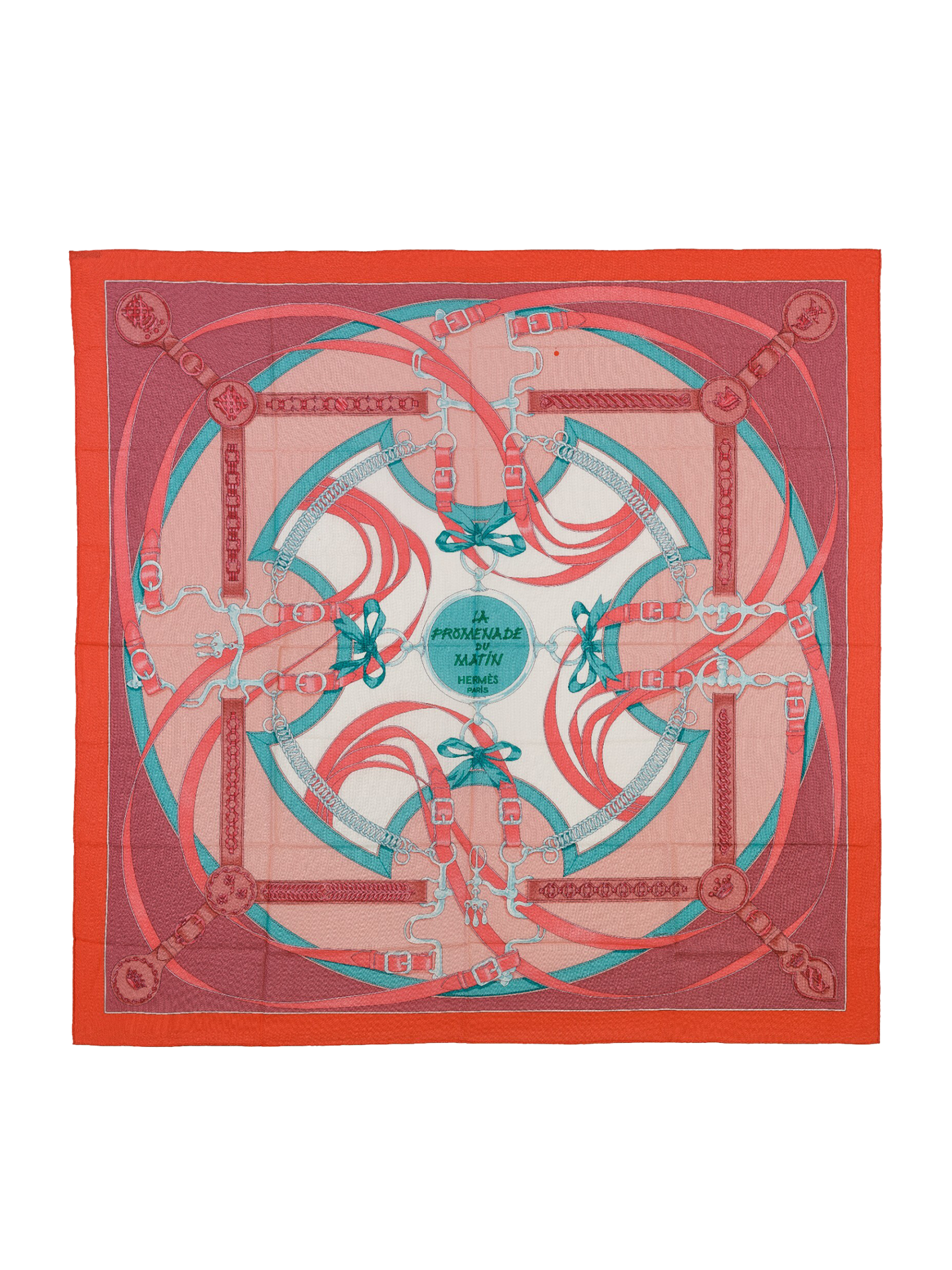 NEW HERMÈS LA PROMENADE DU MATIN SCARF 140 CM