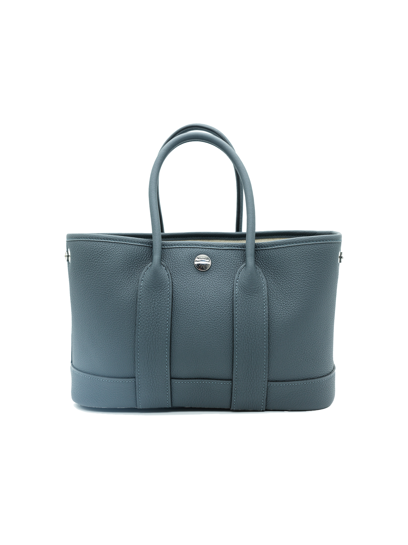 NEW HERMÈS MINI GARDEN PARTY TOGO GRIS MISTY PHW