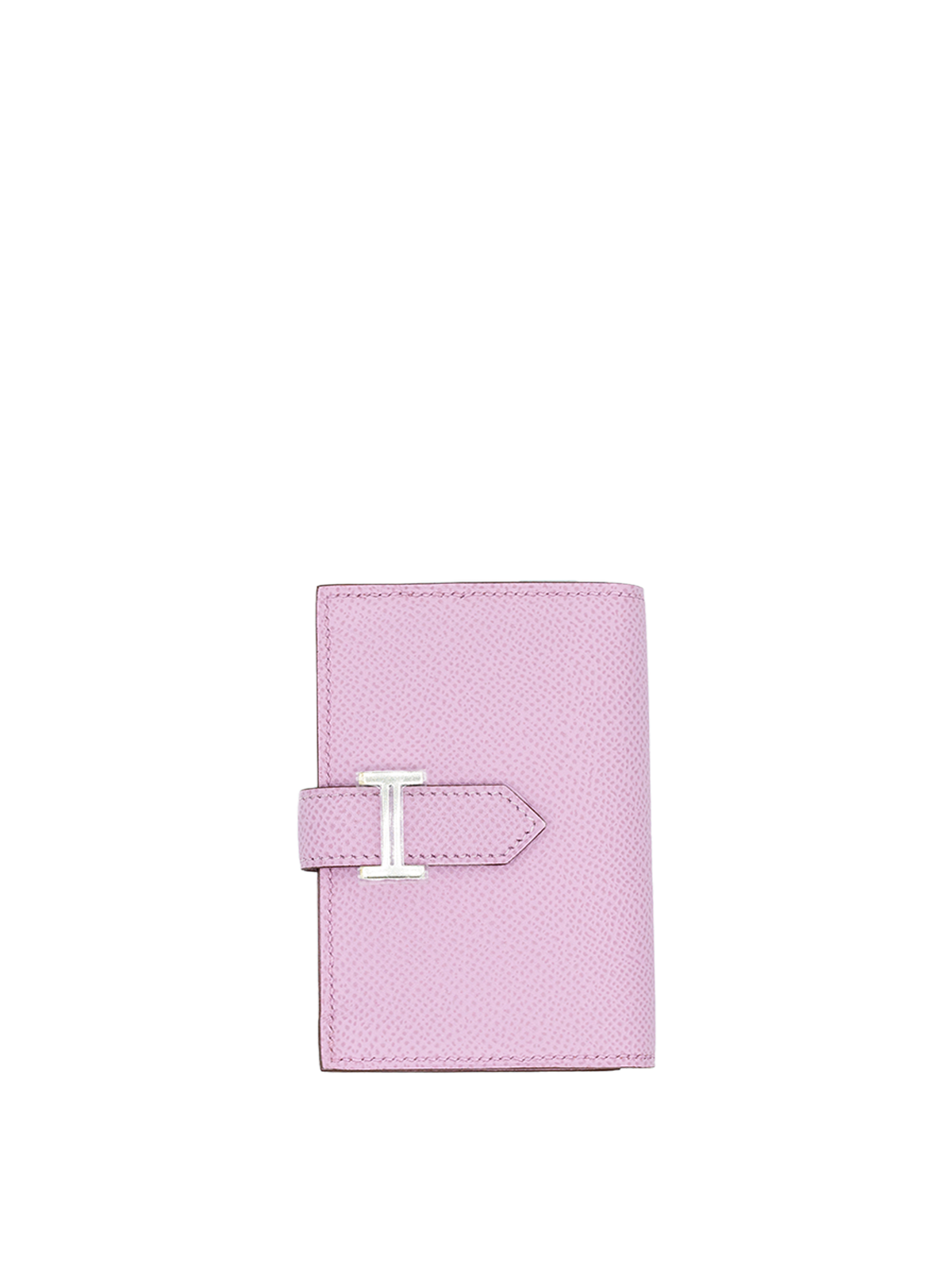 NEW HERMÈS BEARN MINI WALLET EPSOM MAUVE SYLVESTRE PHW