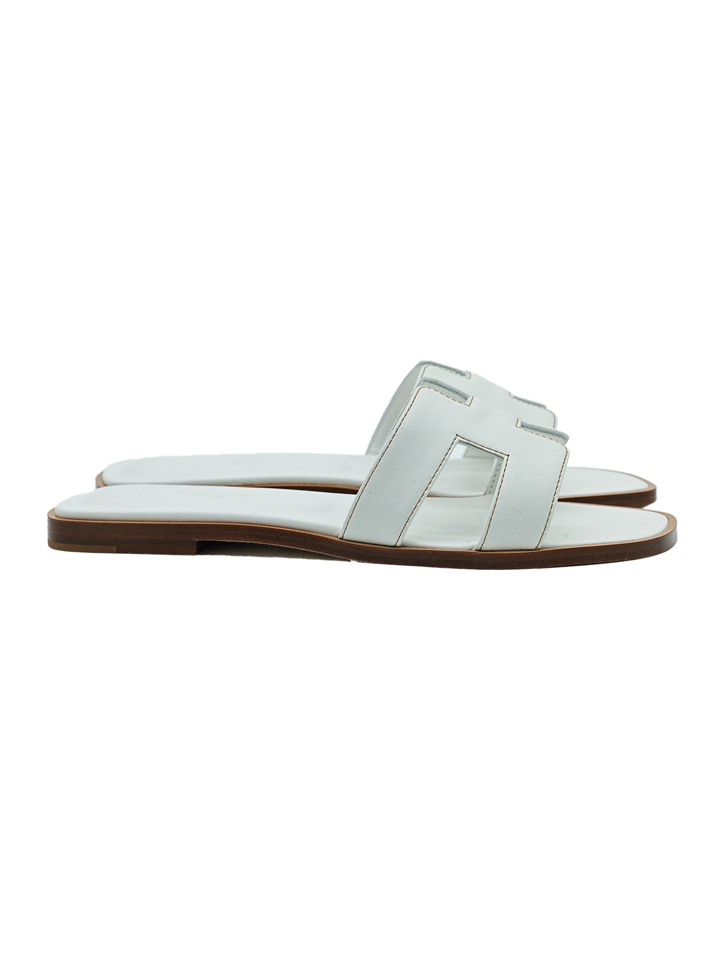 NEW HERMÈS ORAN SANDAL BLANC