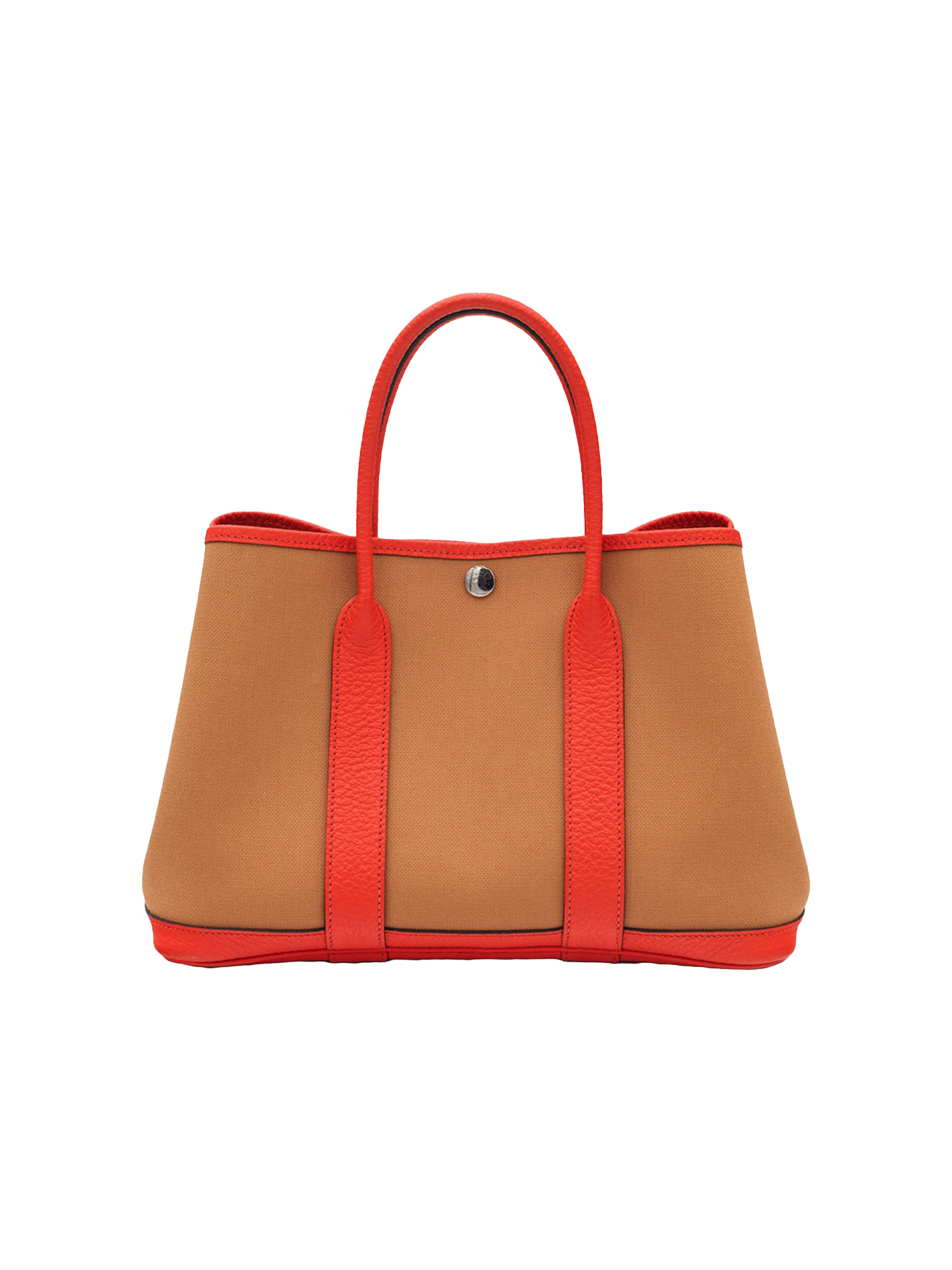 PRE-LOVED HERMÈS GARDEN PARTY 30 ORANGE W/ TOILE PHW